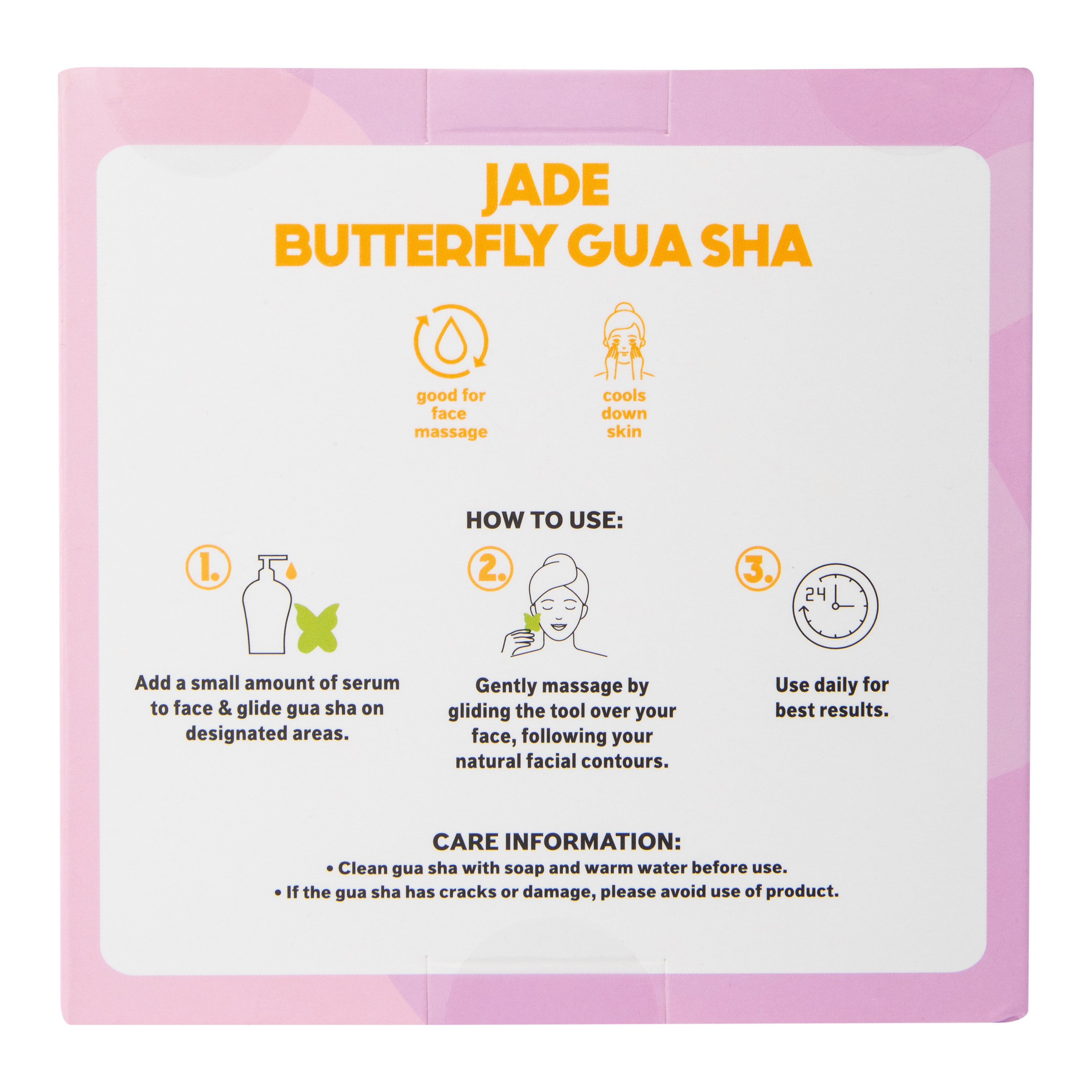 Butterfly Gua Sha Facial Stone 2.56in x 2.95in