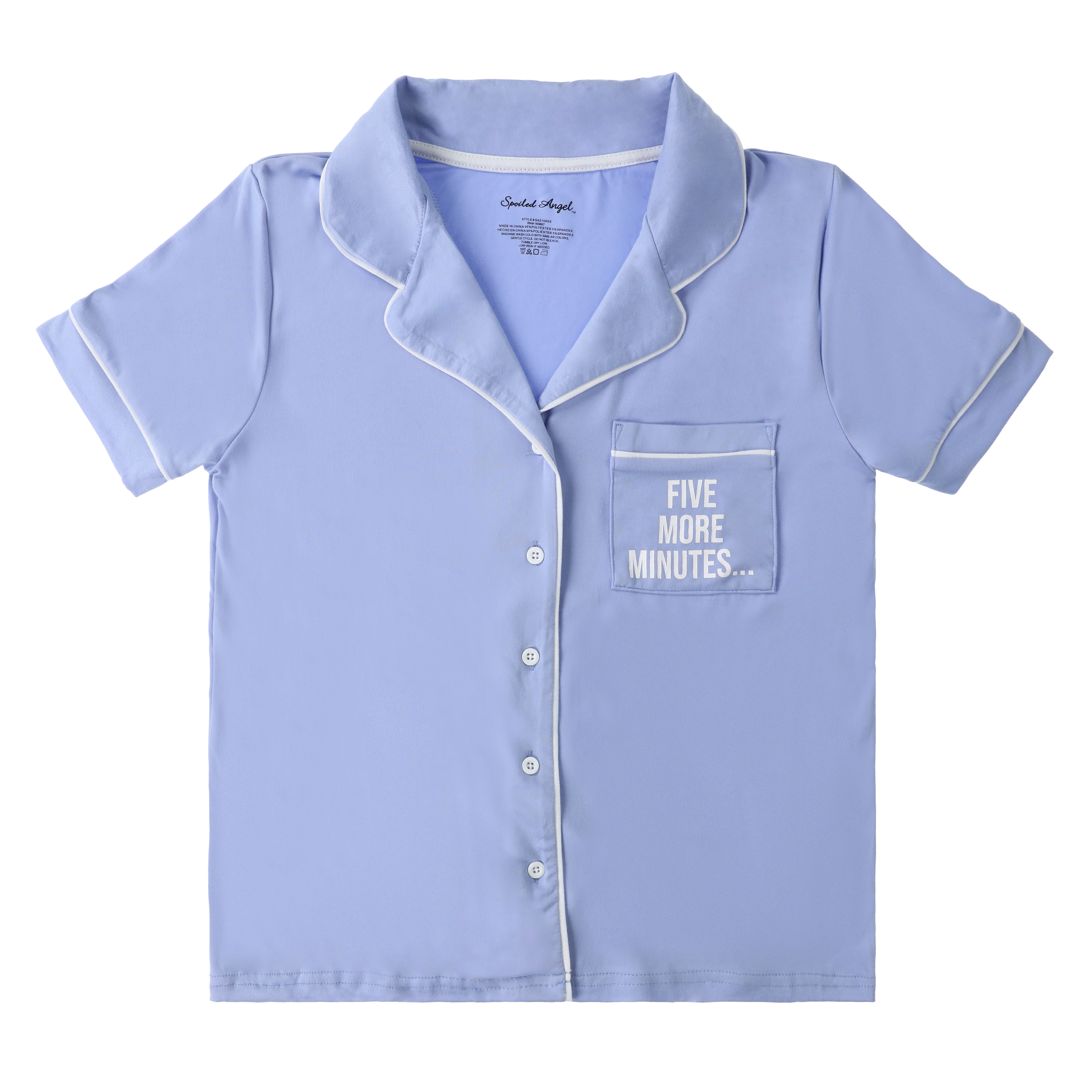 Classic Pajama Top With Quote