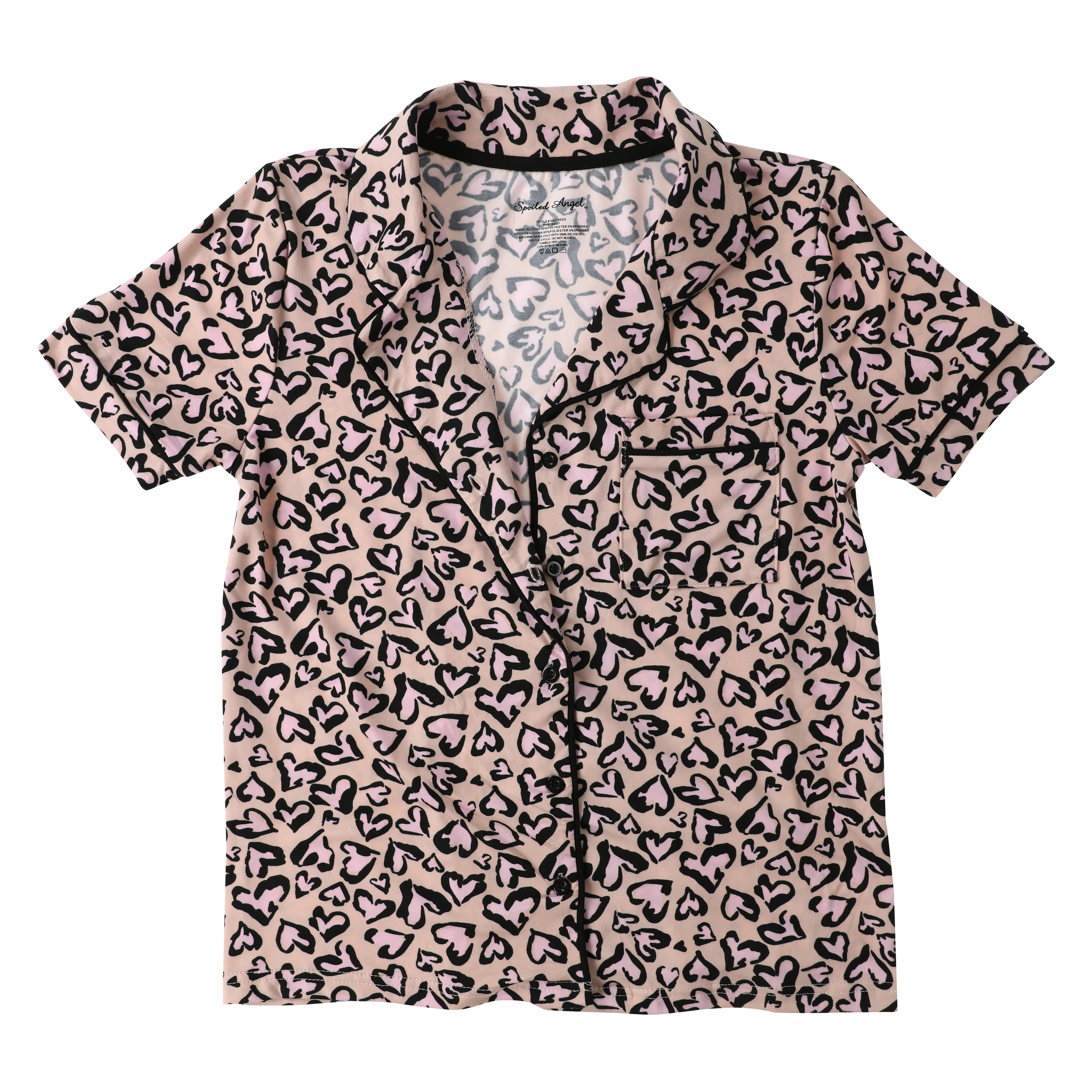 Spoiled Angel™ Pattern Pajama Top