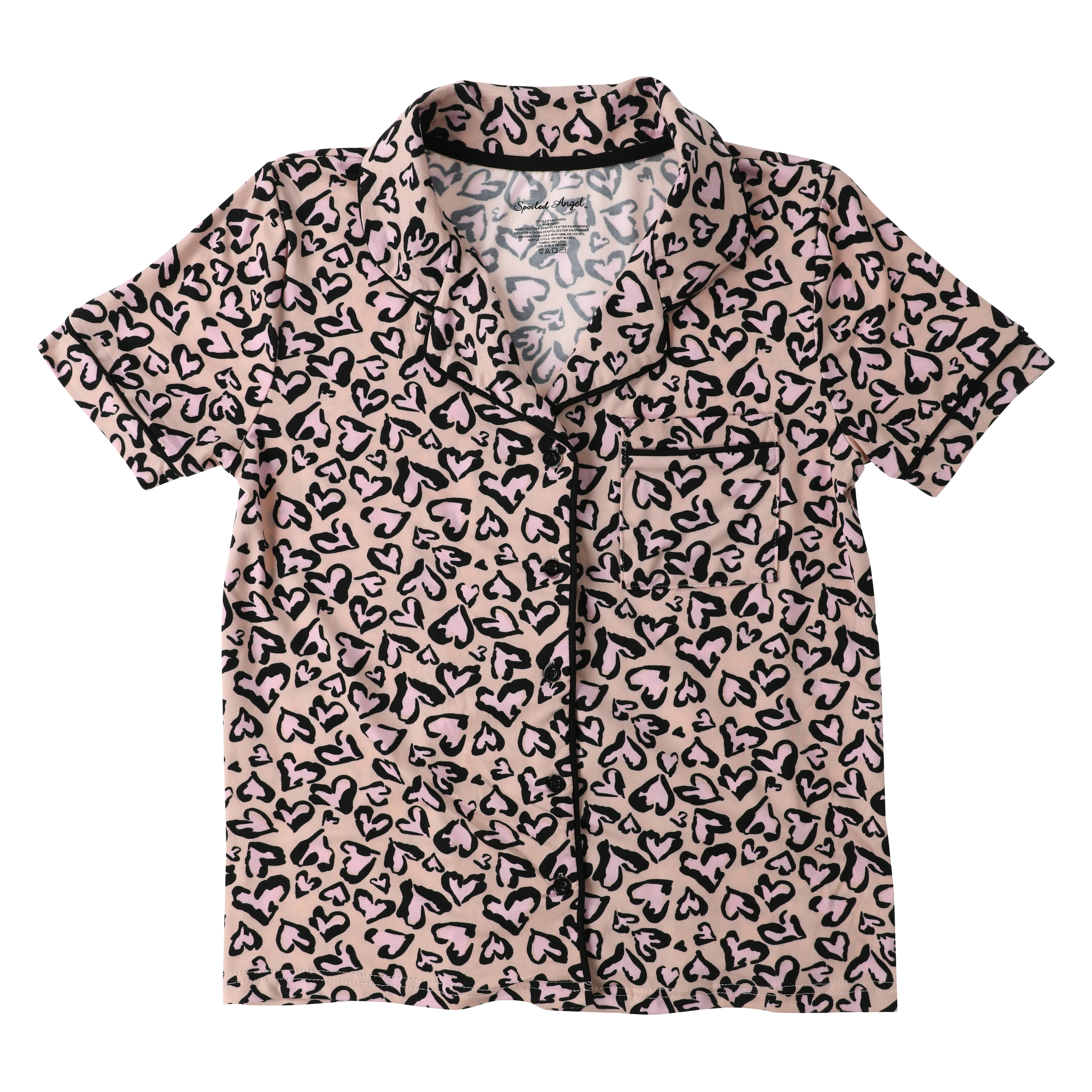 Spoiled Angel™ Pattern Pajama Top