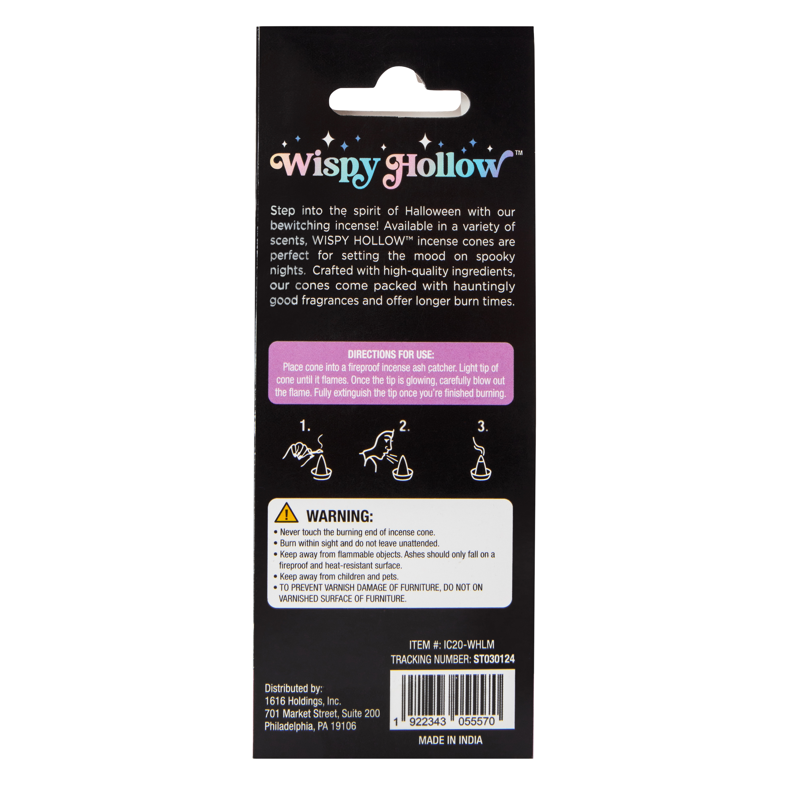 Wispy Hollow™ Incense Cones 20-Count