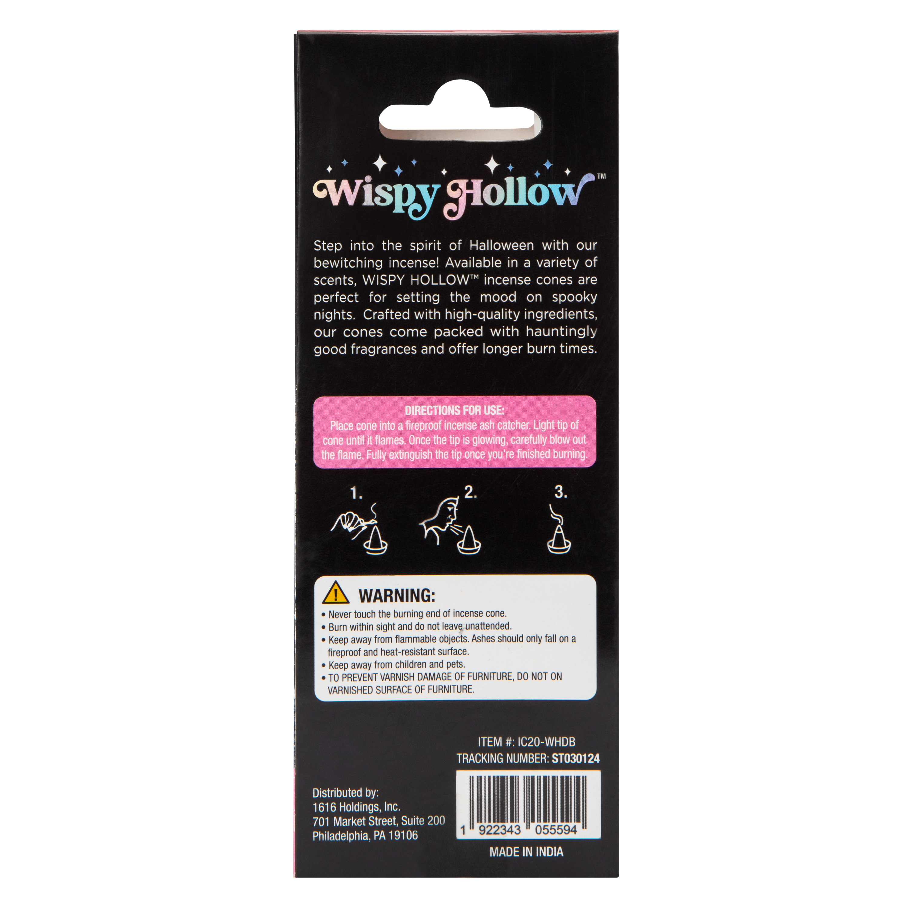 Wispy Hollow™ Incense Cones 20-Count