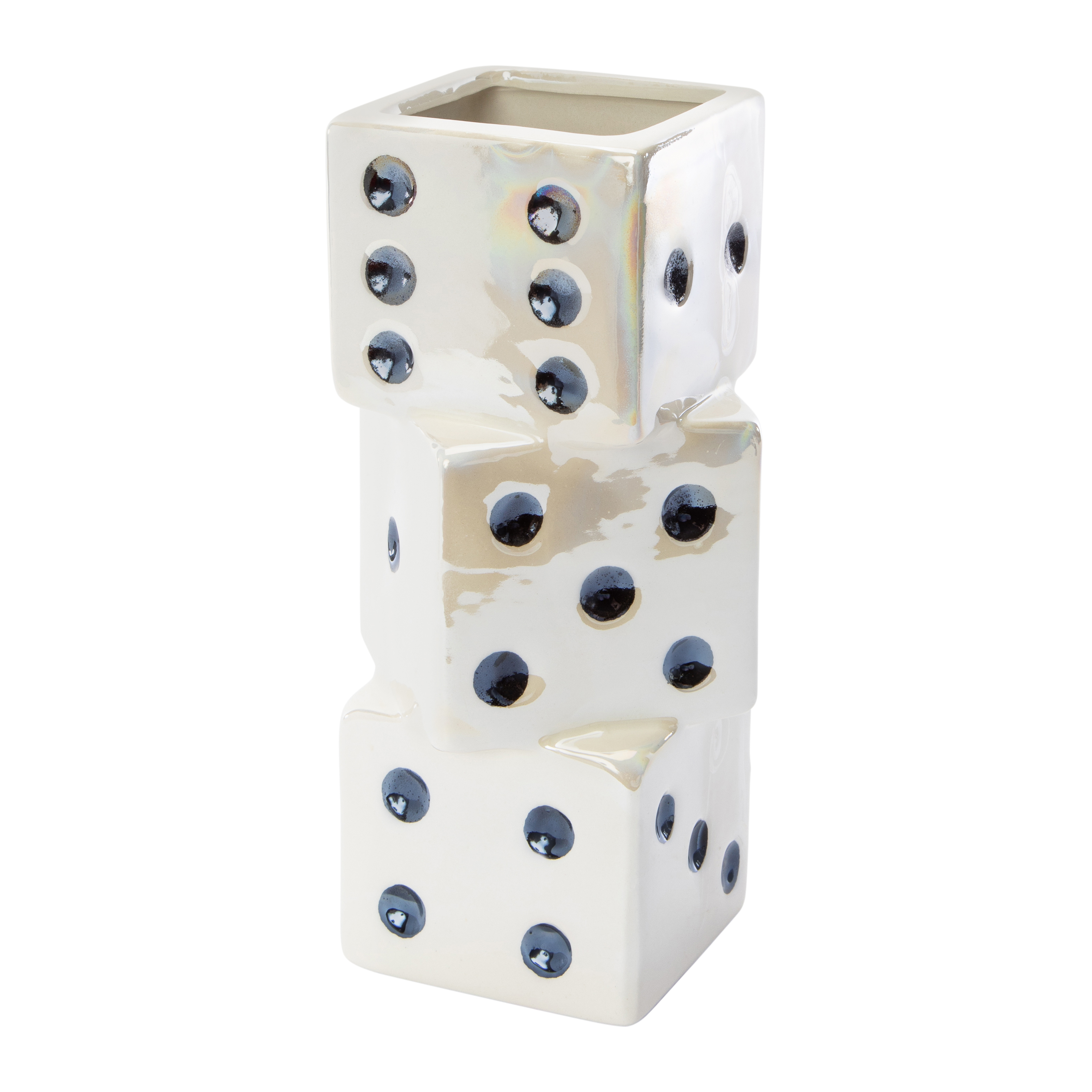 Stacked Dice Planter 8.5in