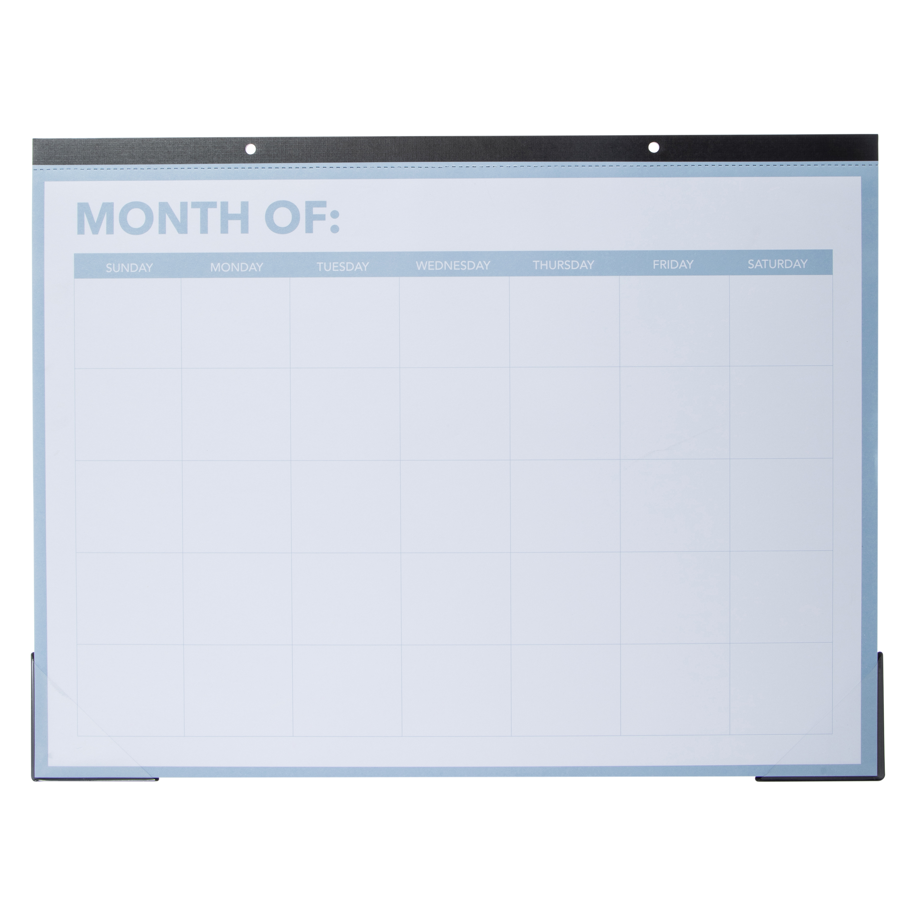 Undated Monthly Desk Pad Calendar 19.75in x 15in