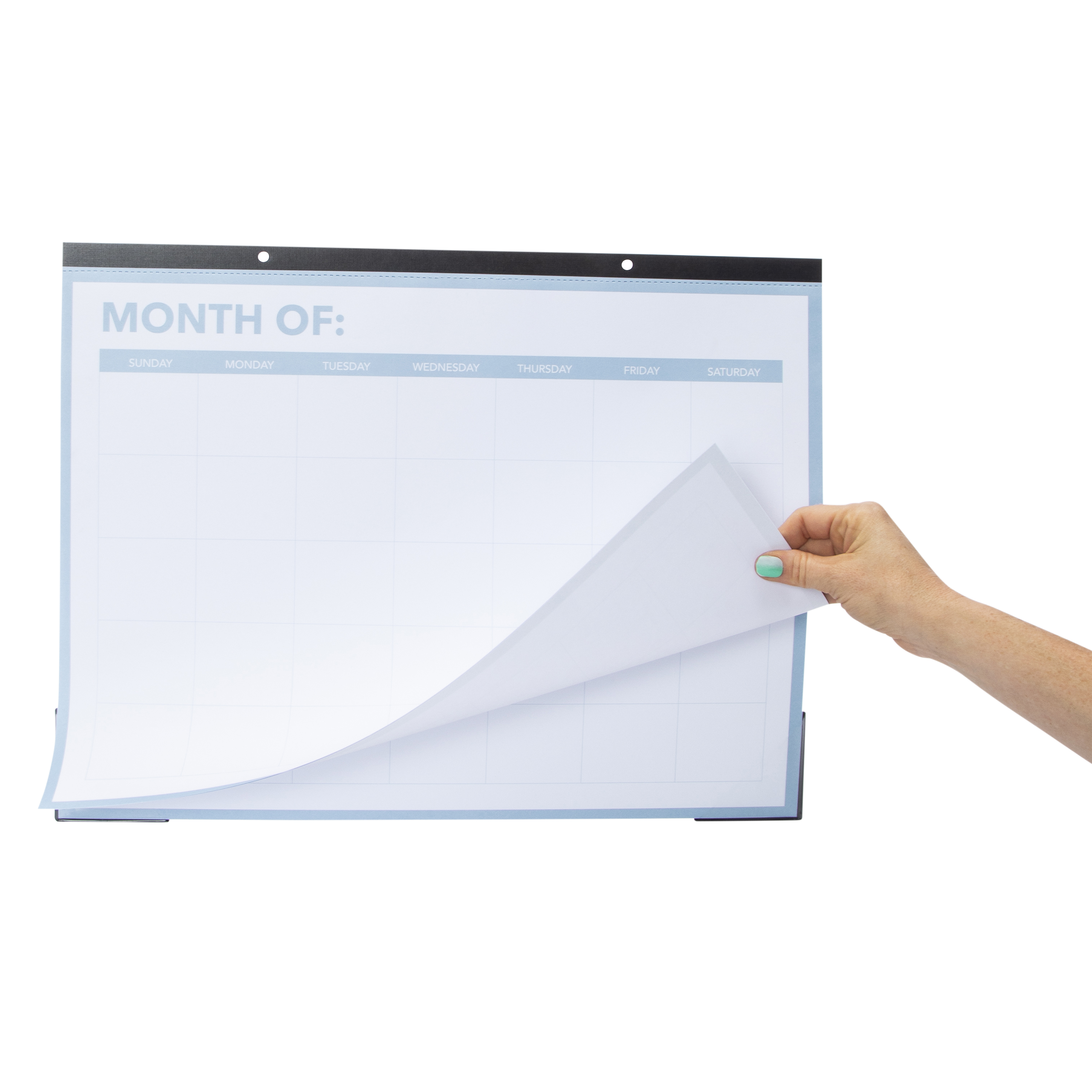 Undated Monthly Desk Pad Calendar 19.75in x 15in