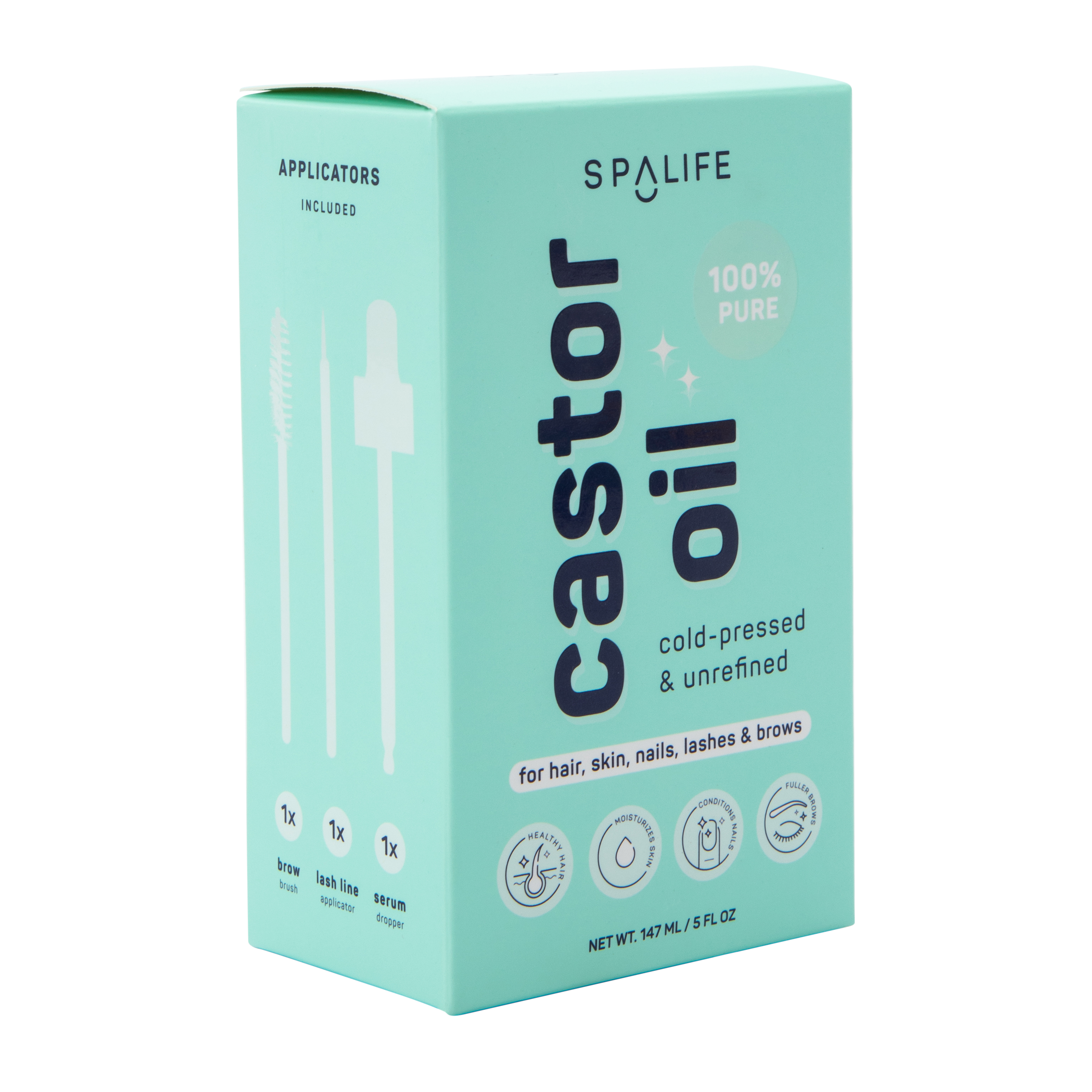 Cold-Pressed & Unrefined Castor Oil 5oz