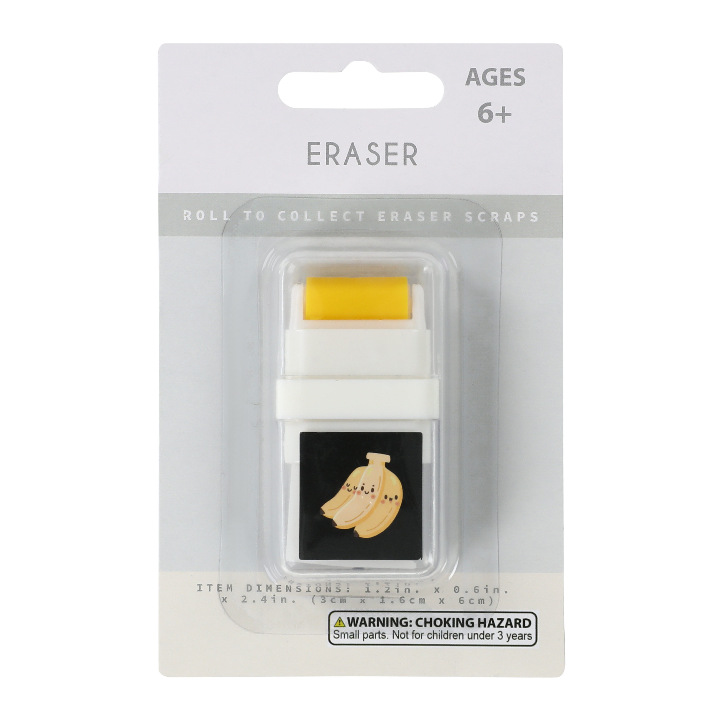 Novelty Eraser with Clean-Up Roller 1.2in x 2.4in