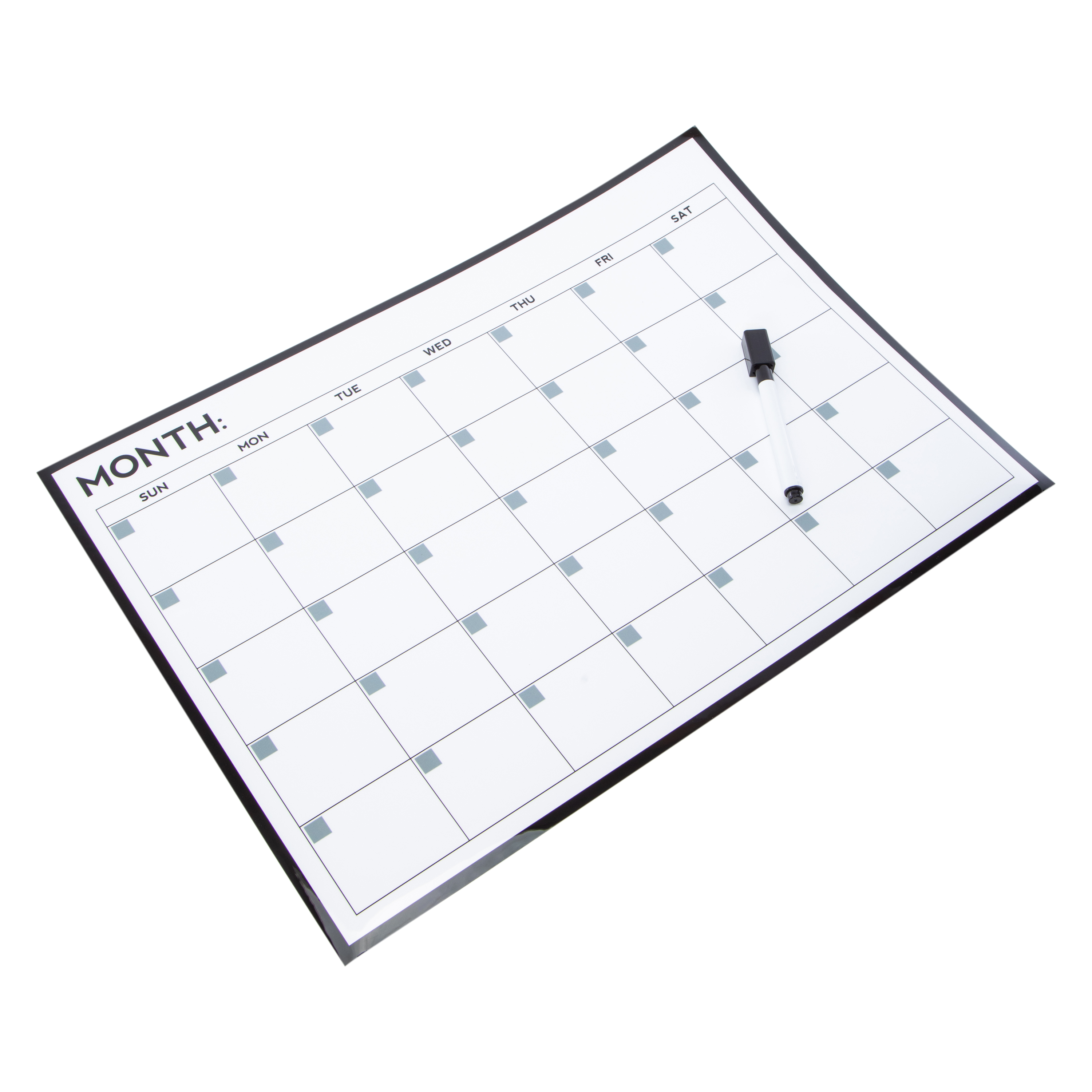Flexible Magnetic Calendar With Marker 16.5in x 11.7in