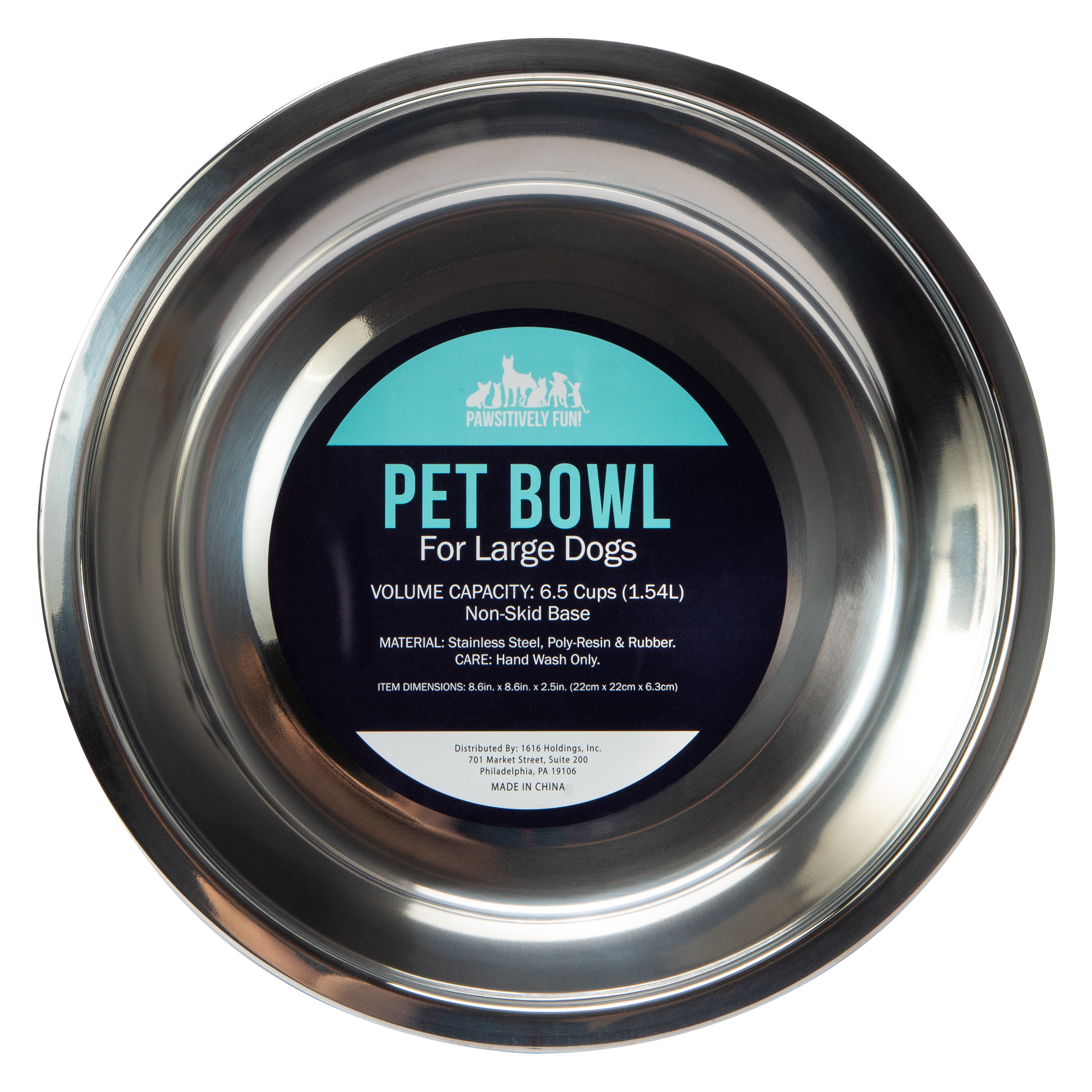 Non-Skid Stainless Steel Pet Bowl For Large Dogs