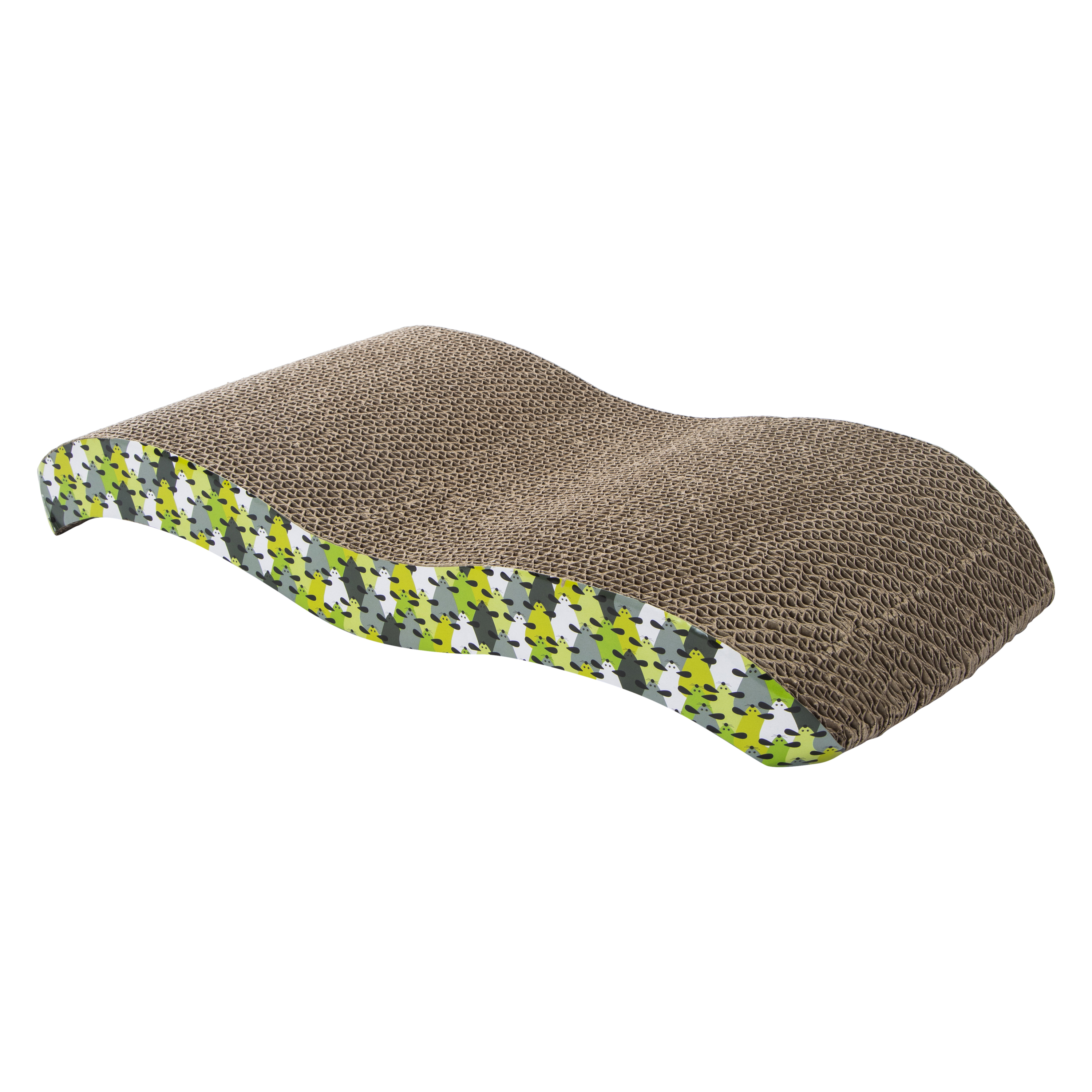 Wave Cat Scratcher With Catnip 17.75in x 9.5in