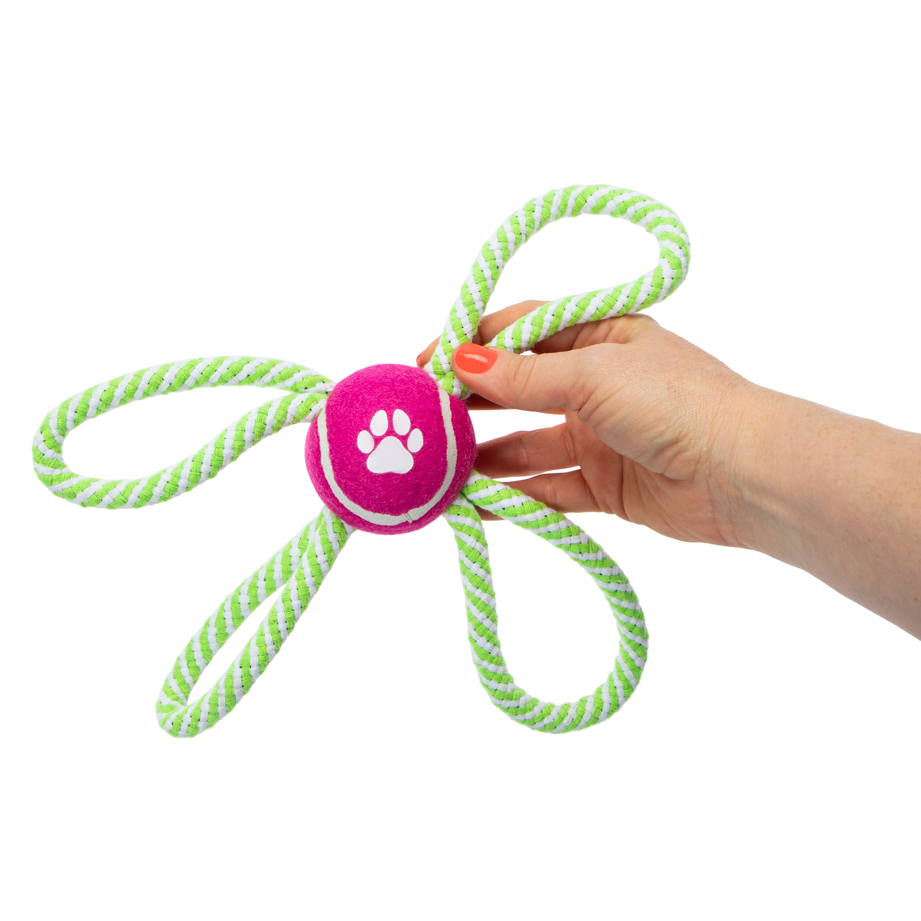 Quad Rope & Ball Dog Toy 11.81in