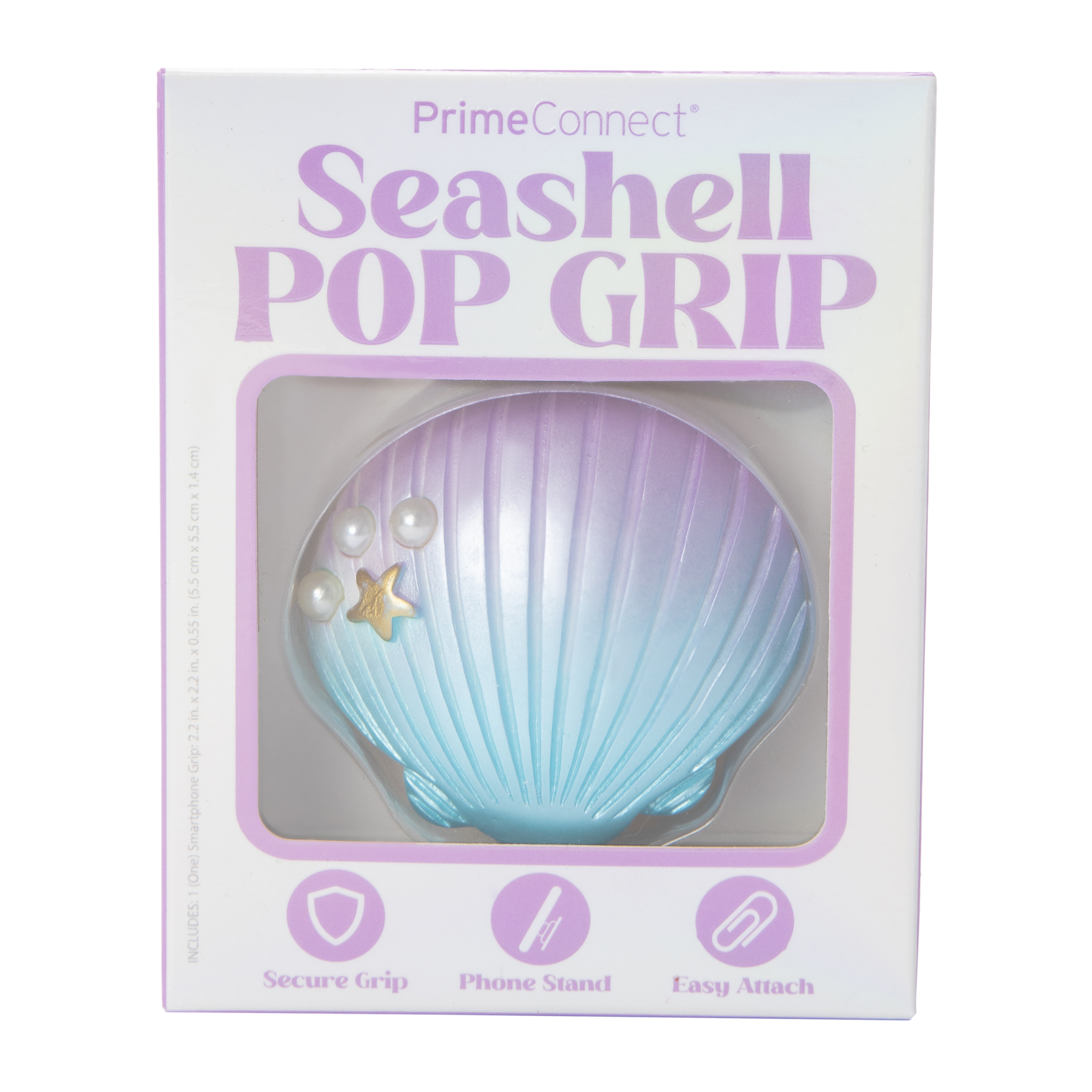 Seashell Pop Grip Phone Holder