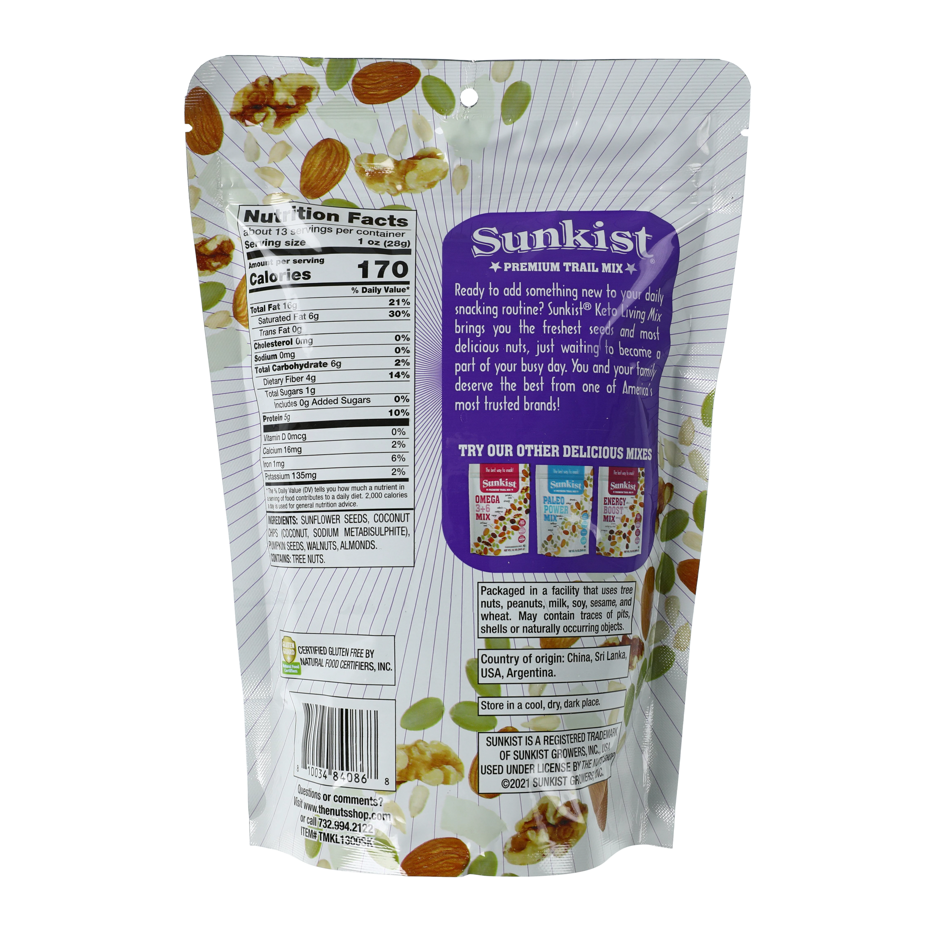 Sunkist® Keto Living Trail Mix 13oz