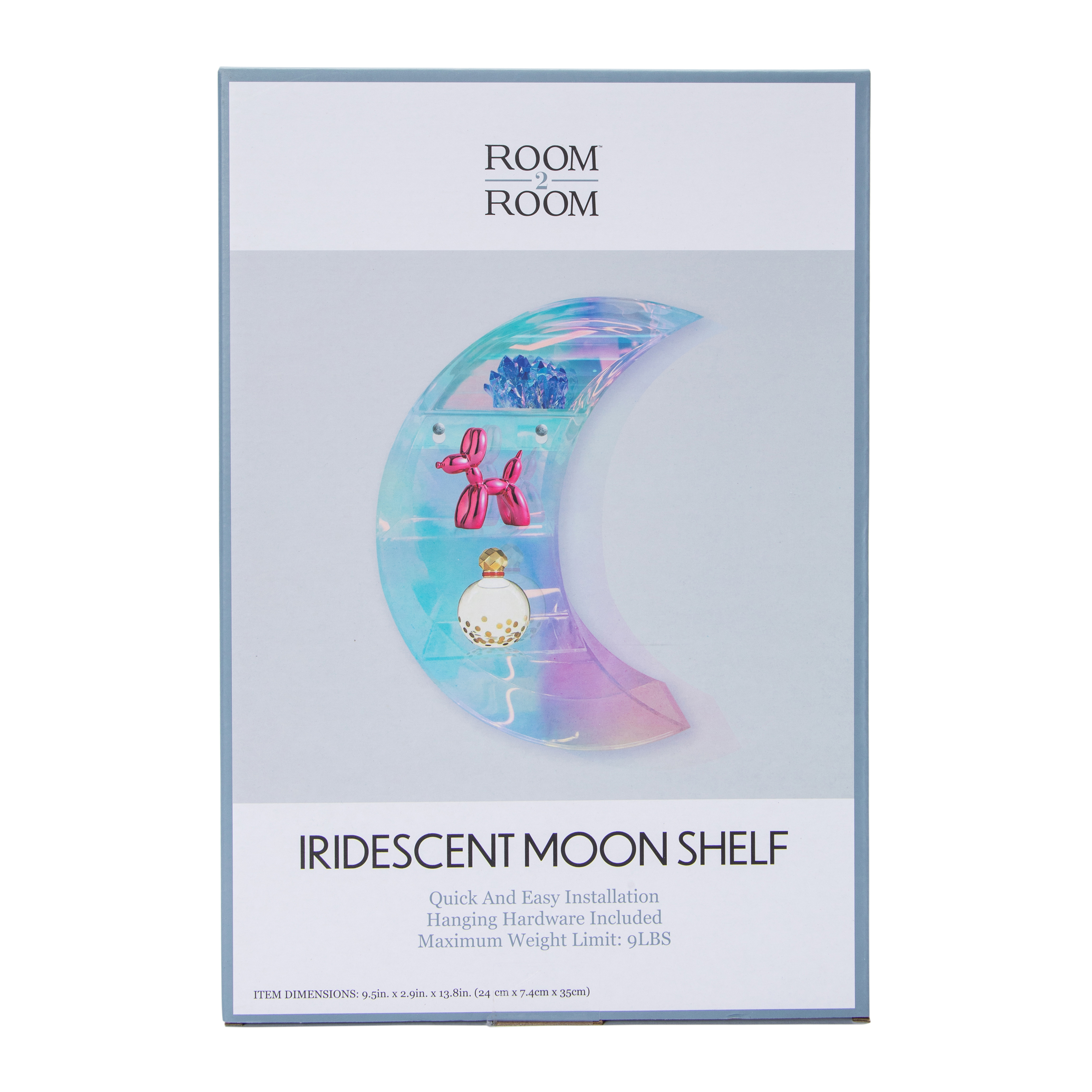 Iridescent Moon Shelf 9.5in x 13.8in