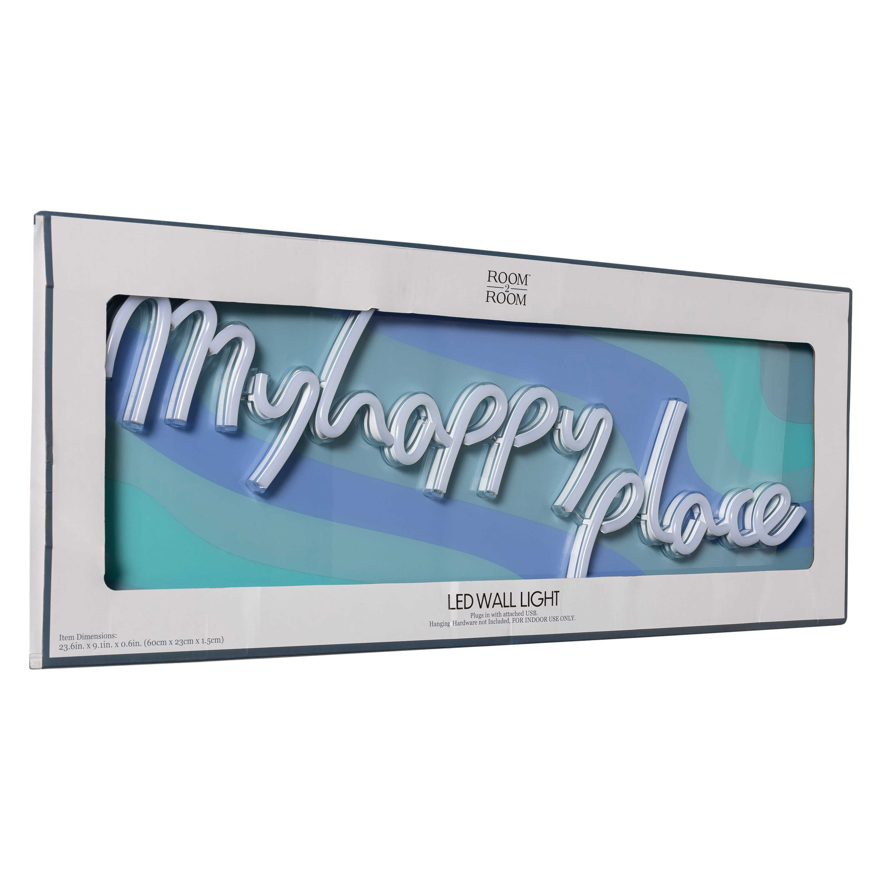 My Happy Place LED Wall Light 23.6in x 9.1in