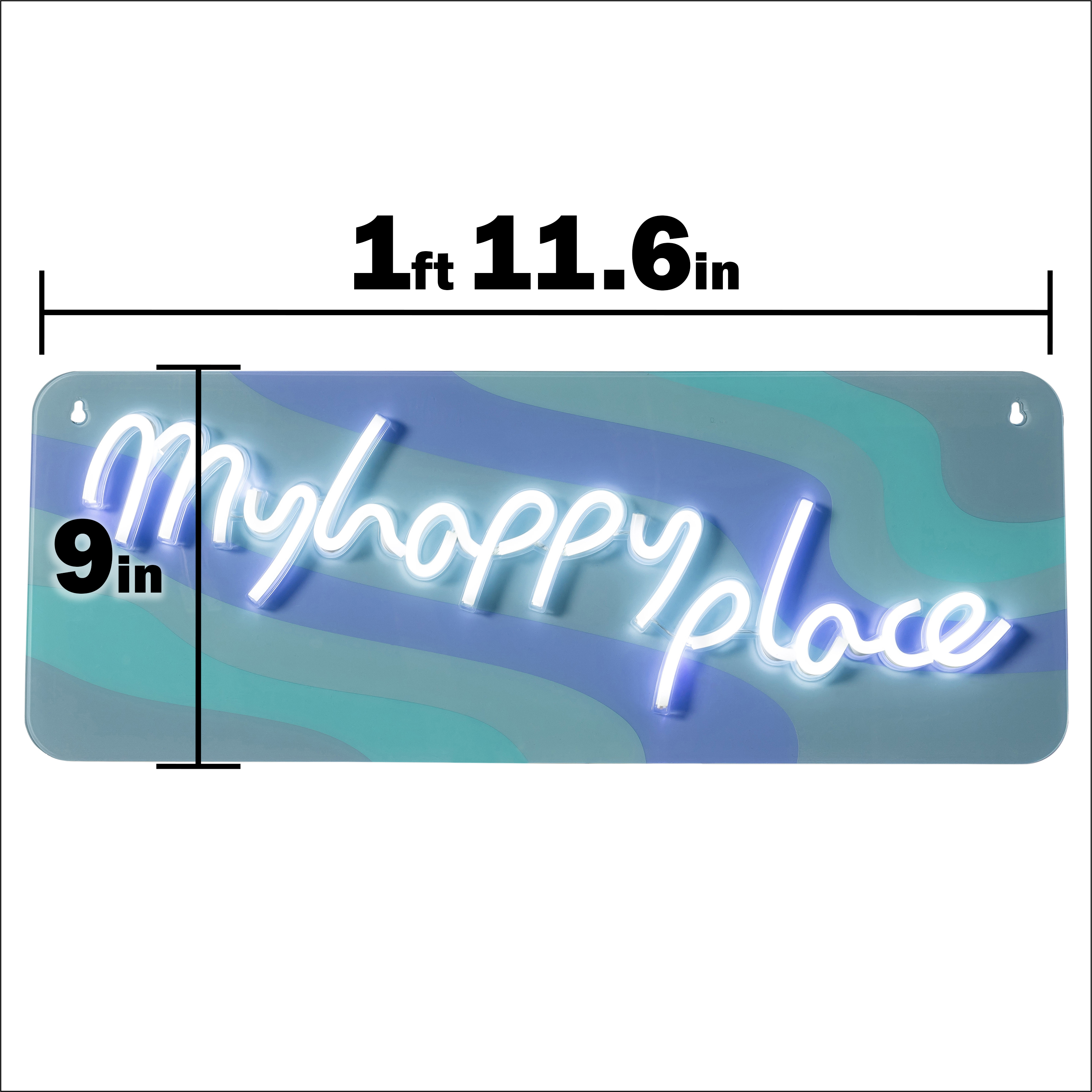 My Happy Place LED Wall Light 23.6in x 9.1in