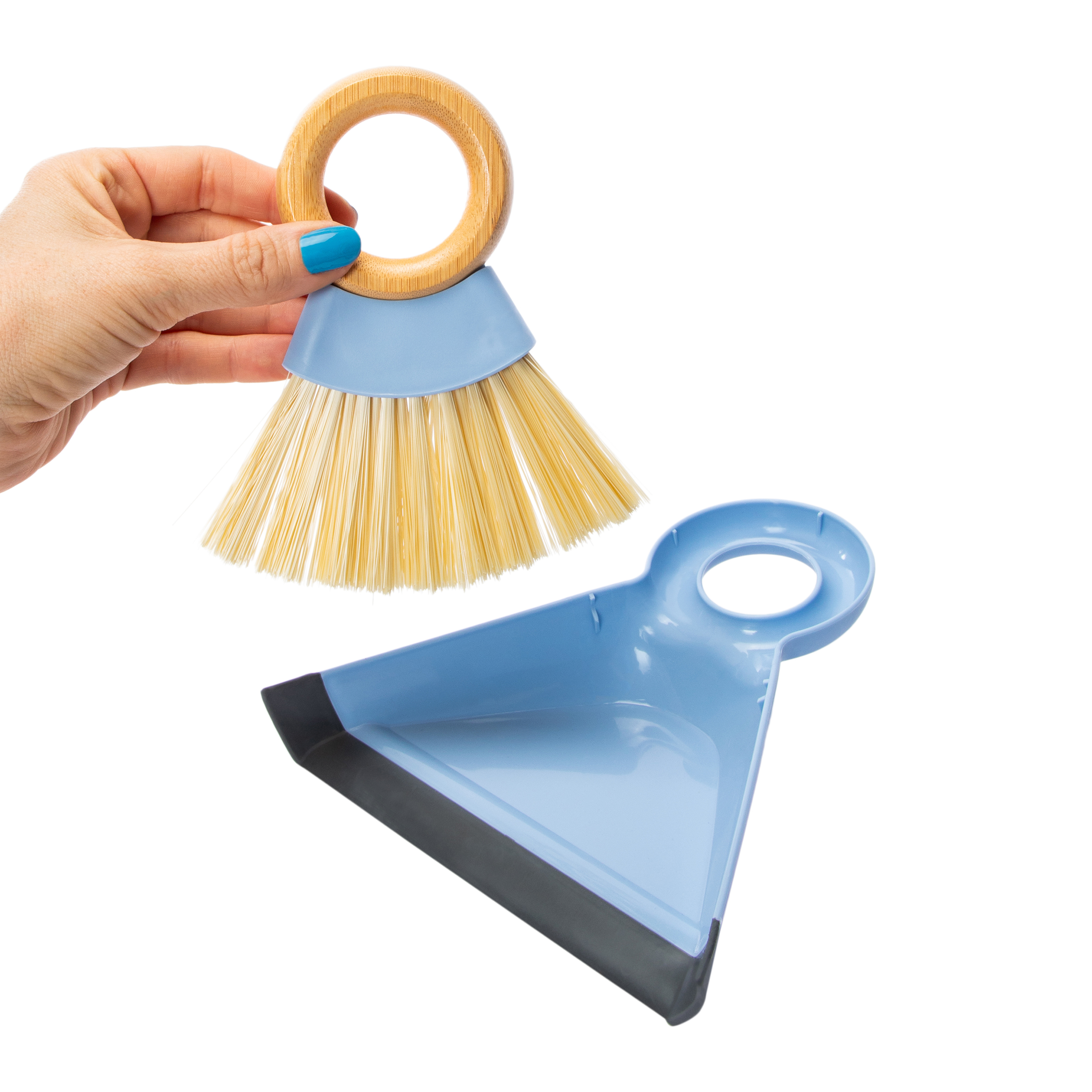 Circle-Handle Broom & Dustpan Set