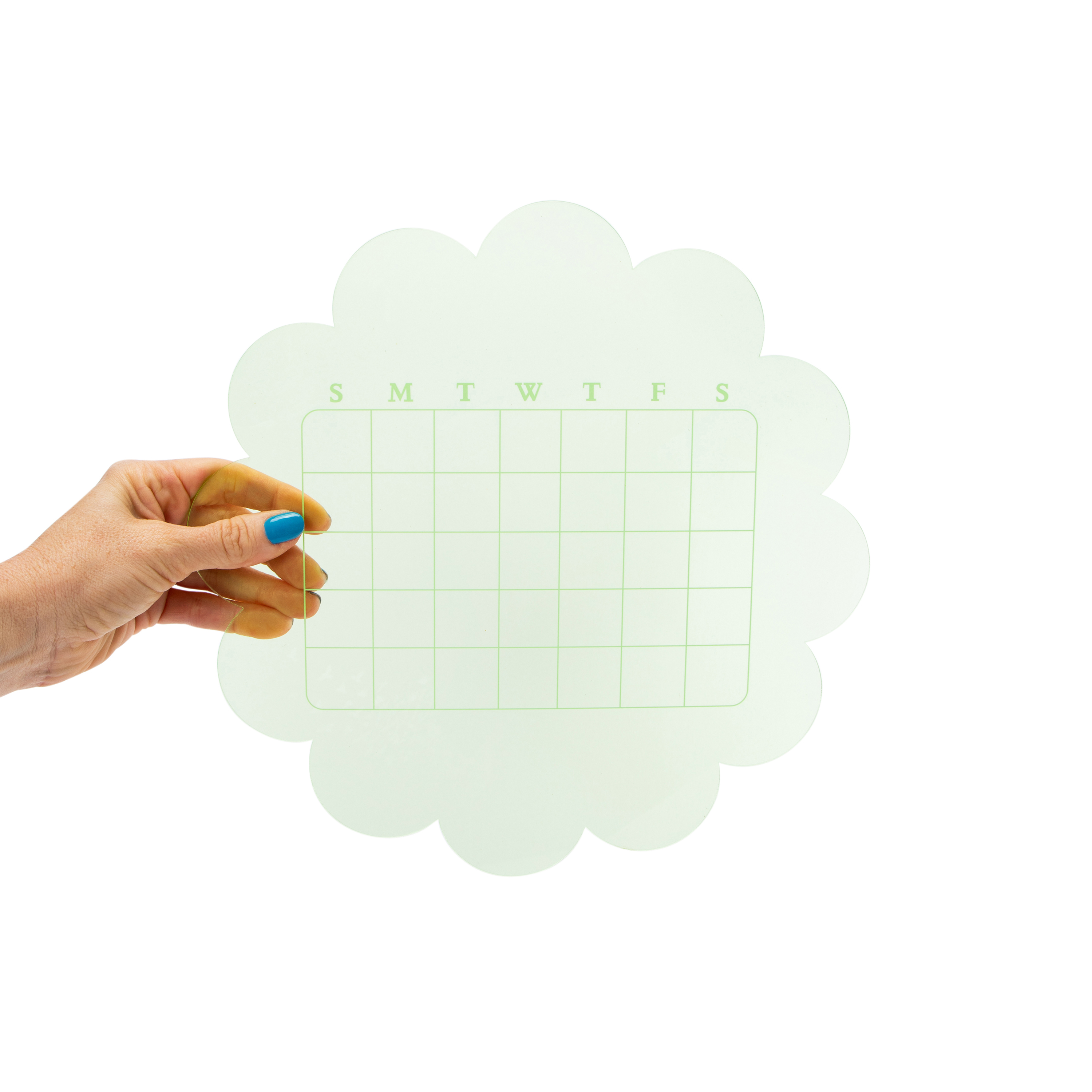 Scallop Edge Acrylic Dry Erase Board 11.61in