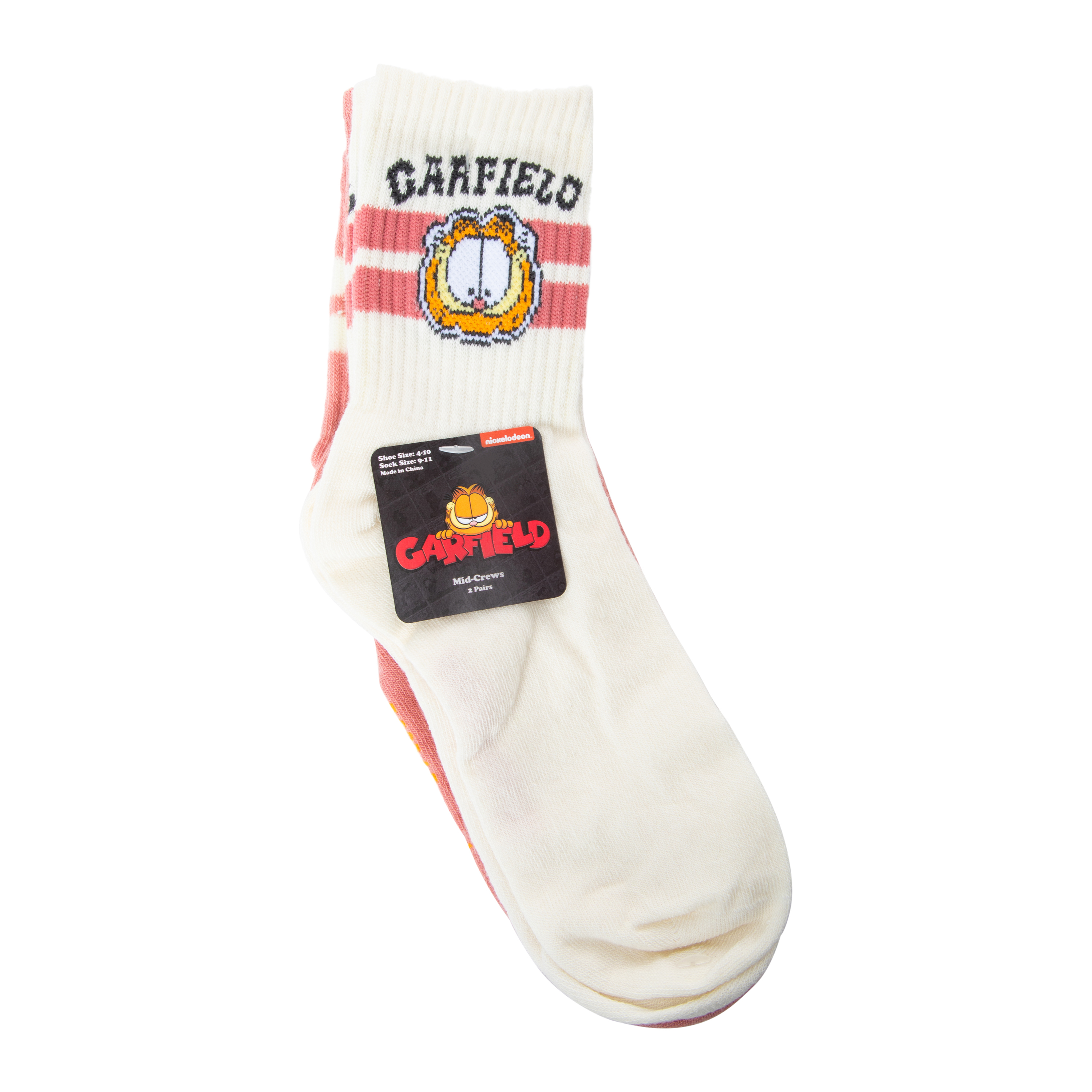 Ladies Garfield™ Mid-Crew Socks 2-Pack