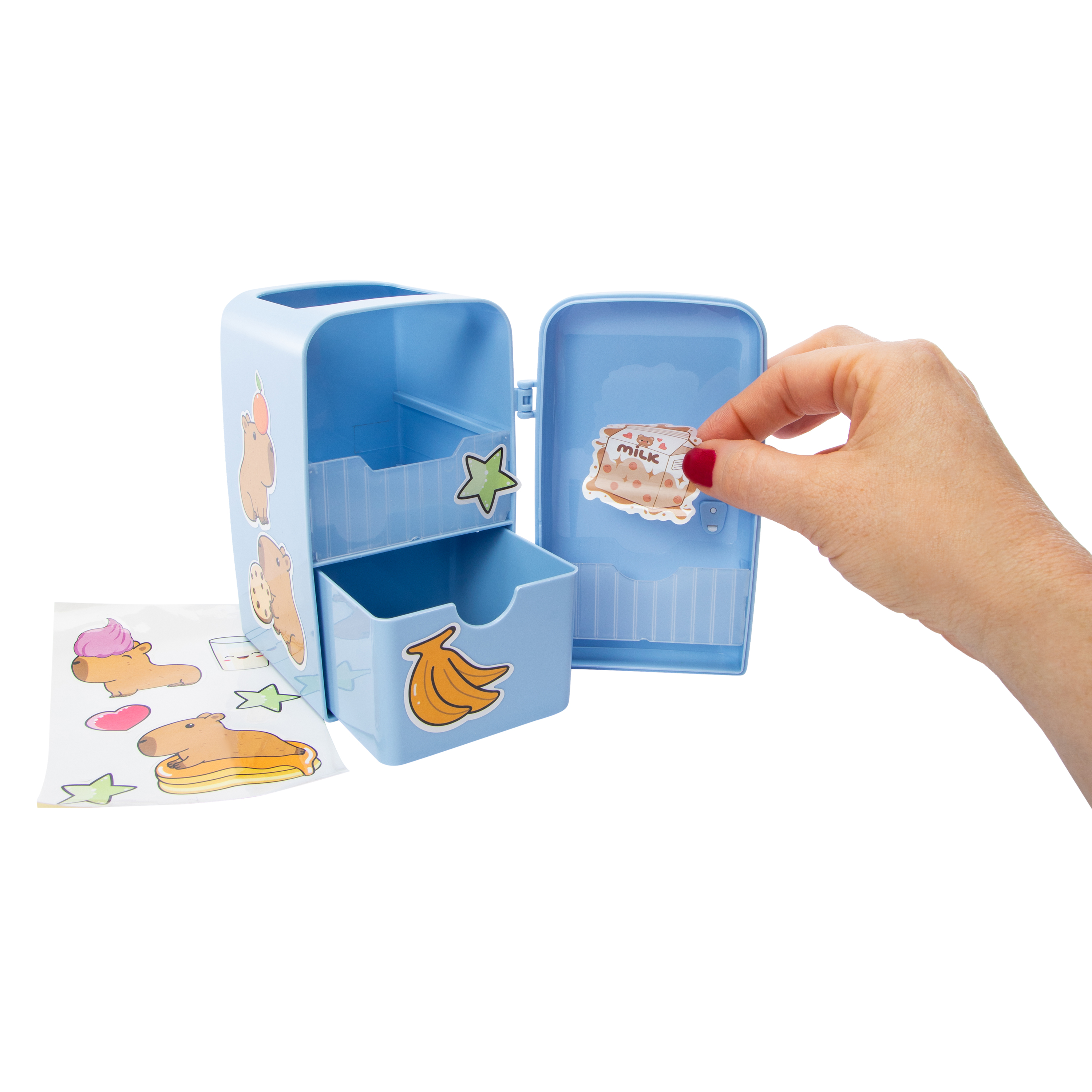 Fridge Pen Holder With Stickers 3.94in x 5.31in