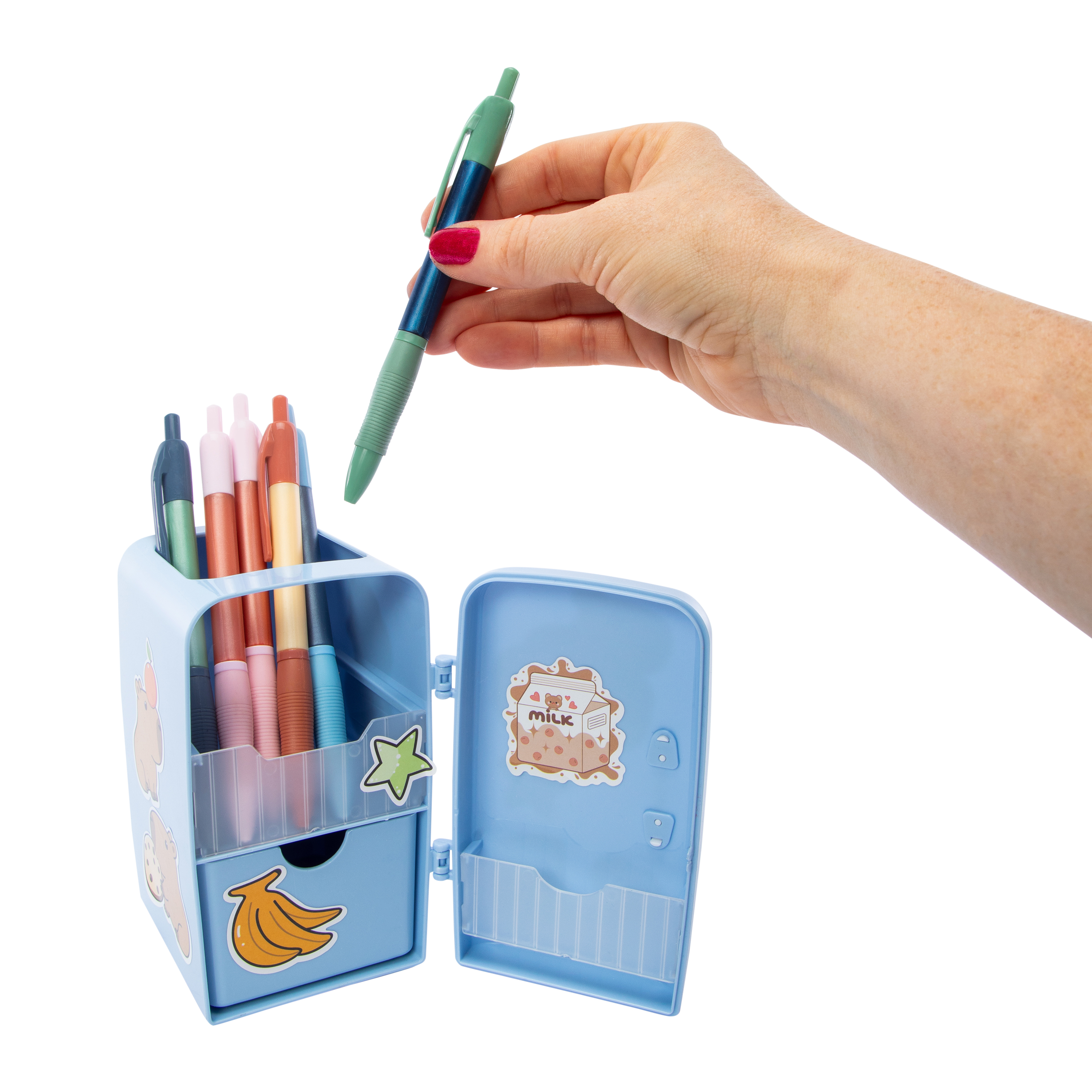 Fridge Pen Holder With Stickers 3.94in x 5.31in