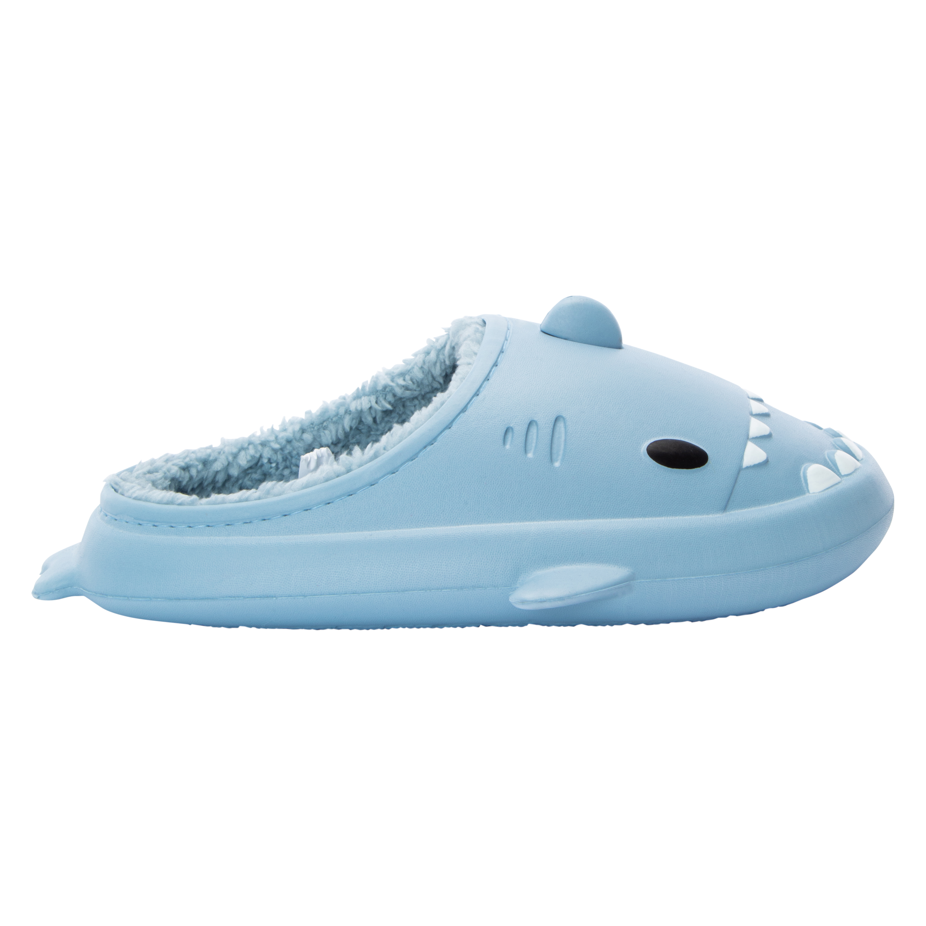 Ladies Fur-Lined Kawaii Shark Clogs