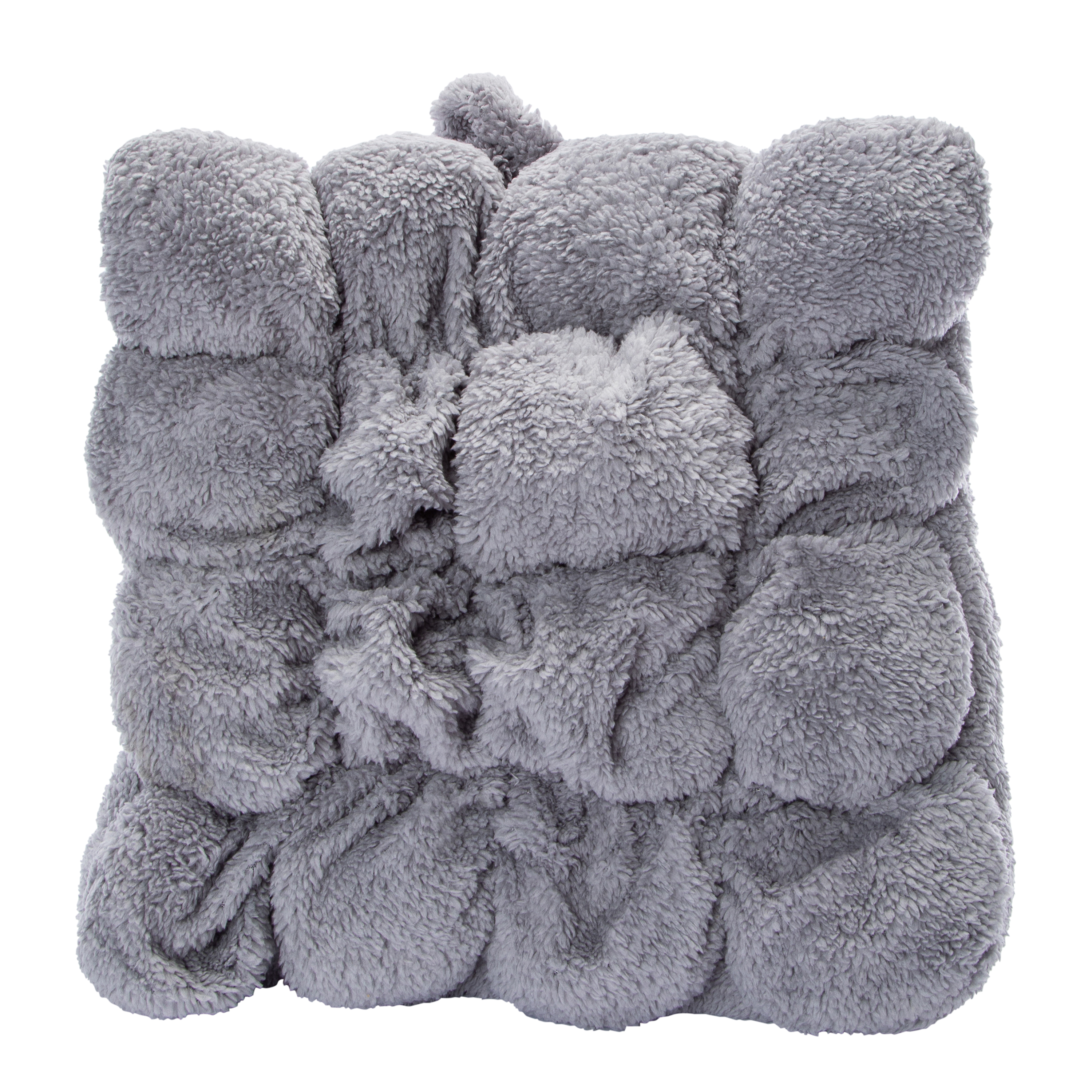 Marshmallow Sherpa Throw Pillow 16in x