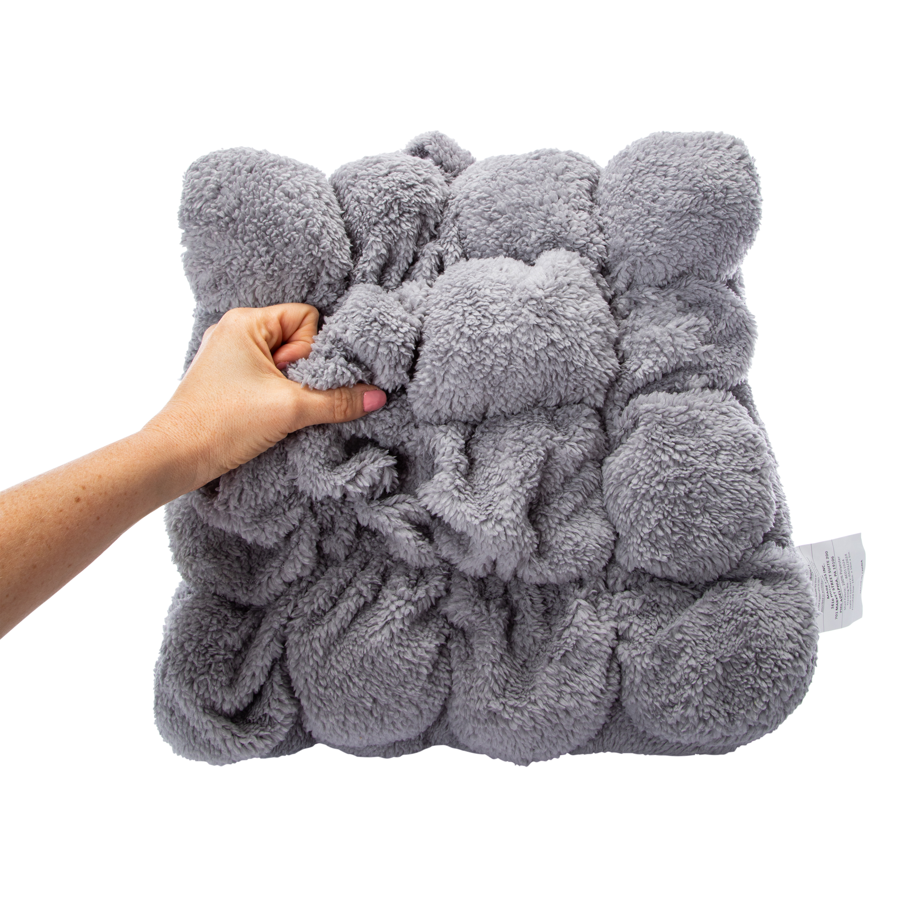 Marshmallow Sherpa Throw Pillow 16in x