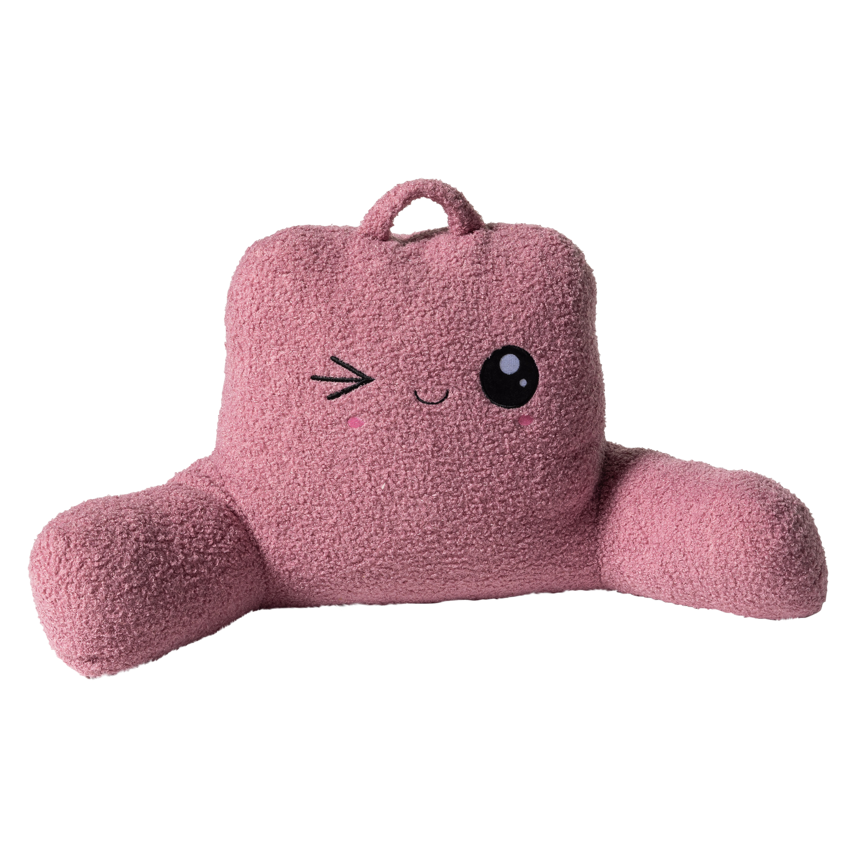 Winky Face Bed Rest Pillow 14in x 16in