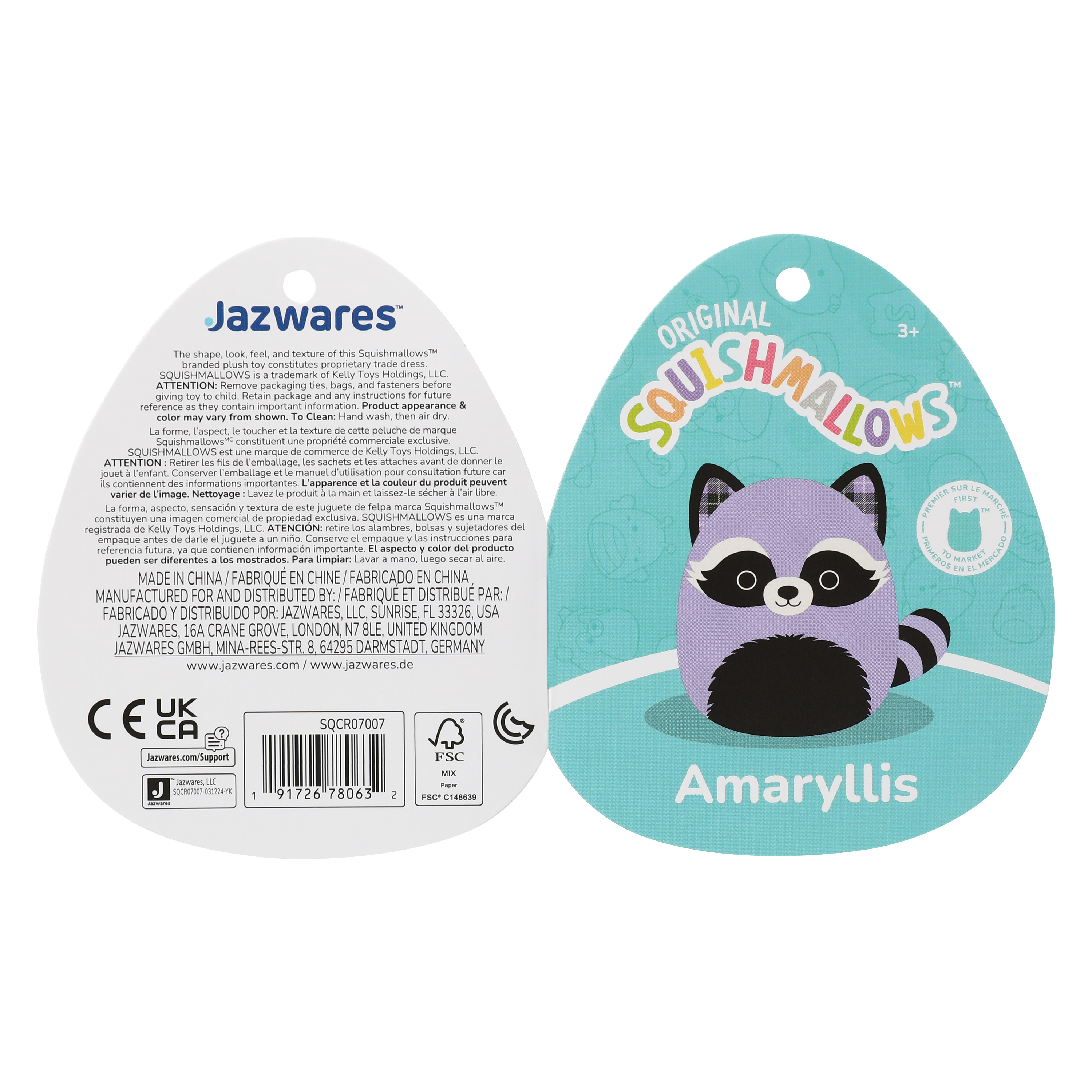 Squishmallows™ Girly Goth Squad 7.5in