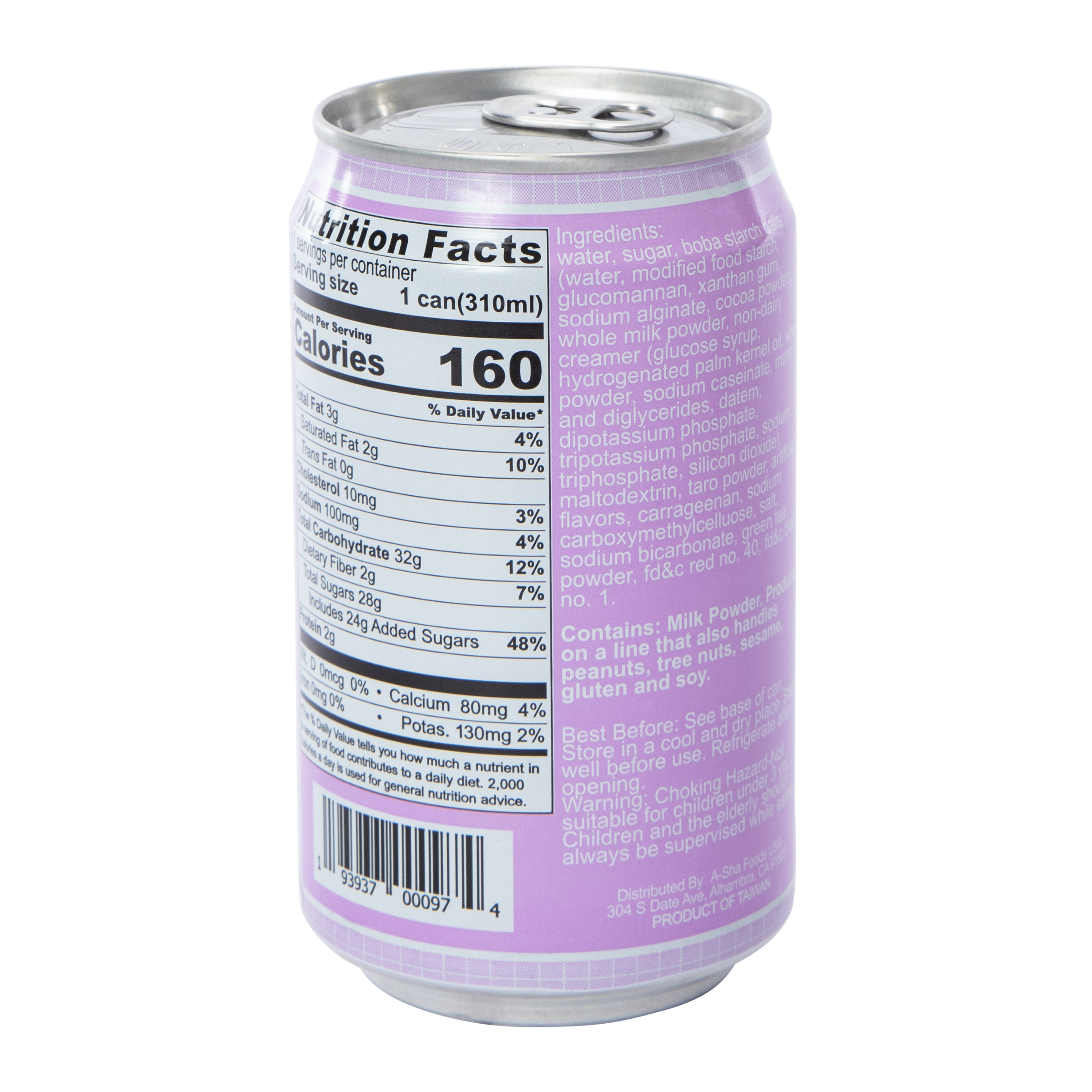 A-Sha My Melody™ Boba Milk Tea 10.5oz - Taro