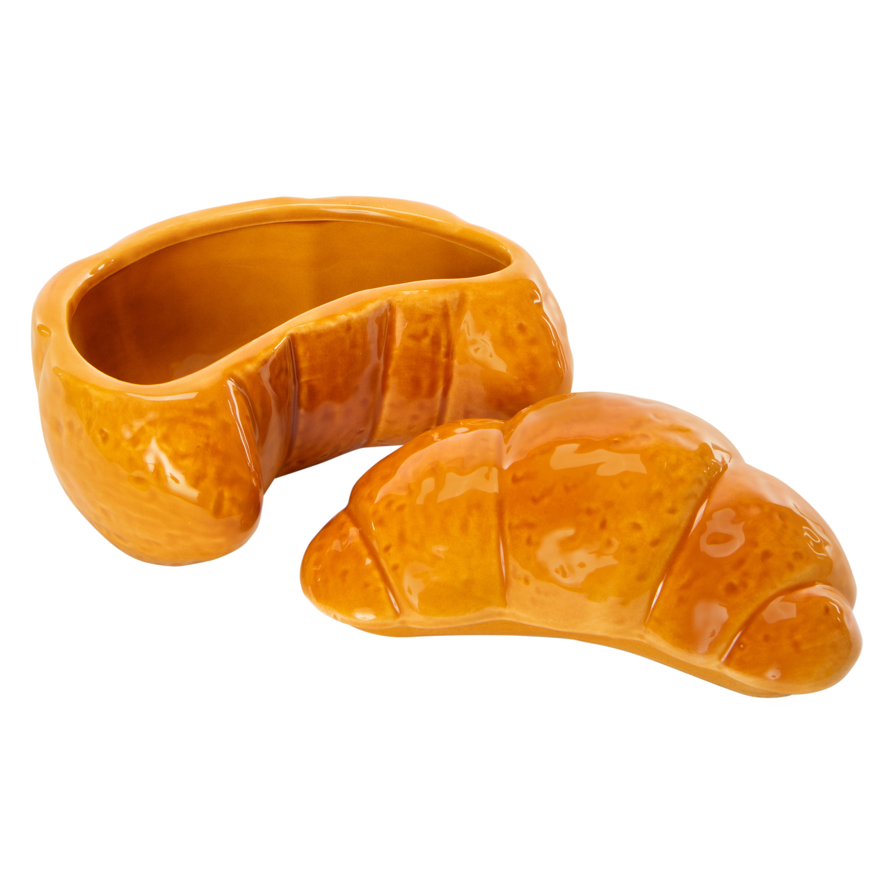 Croissant Trinket Jar 5.25in x 3.75in