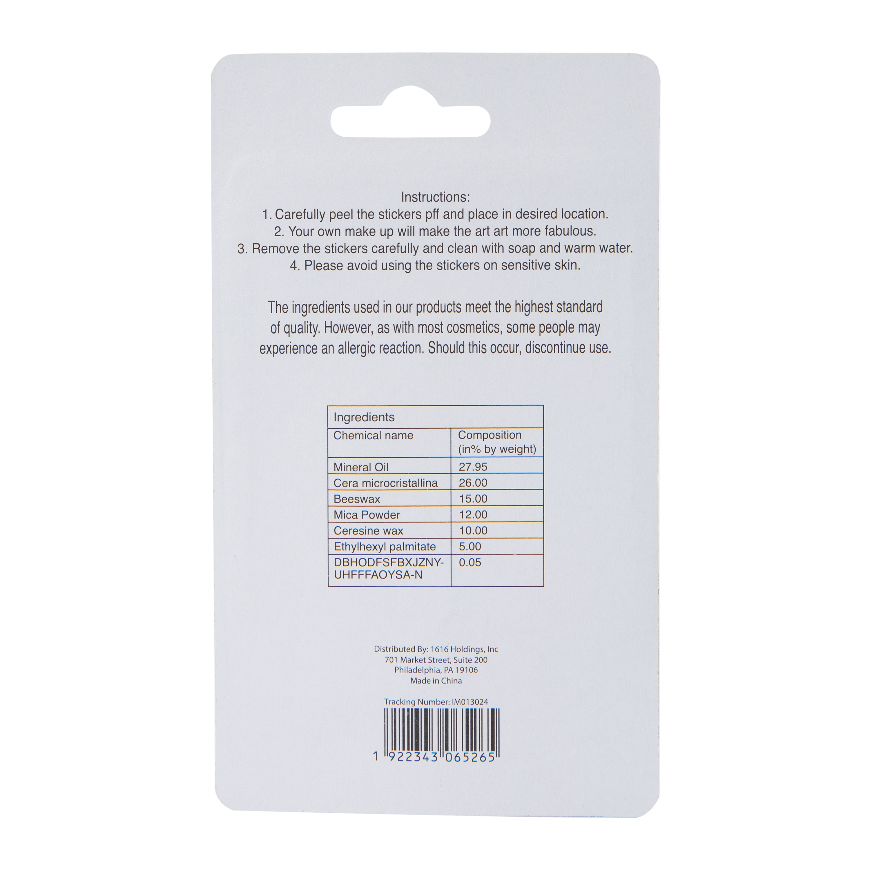 Rainbow Makeup Stick With Gems 0.28oz