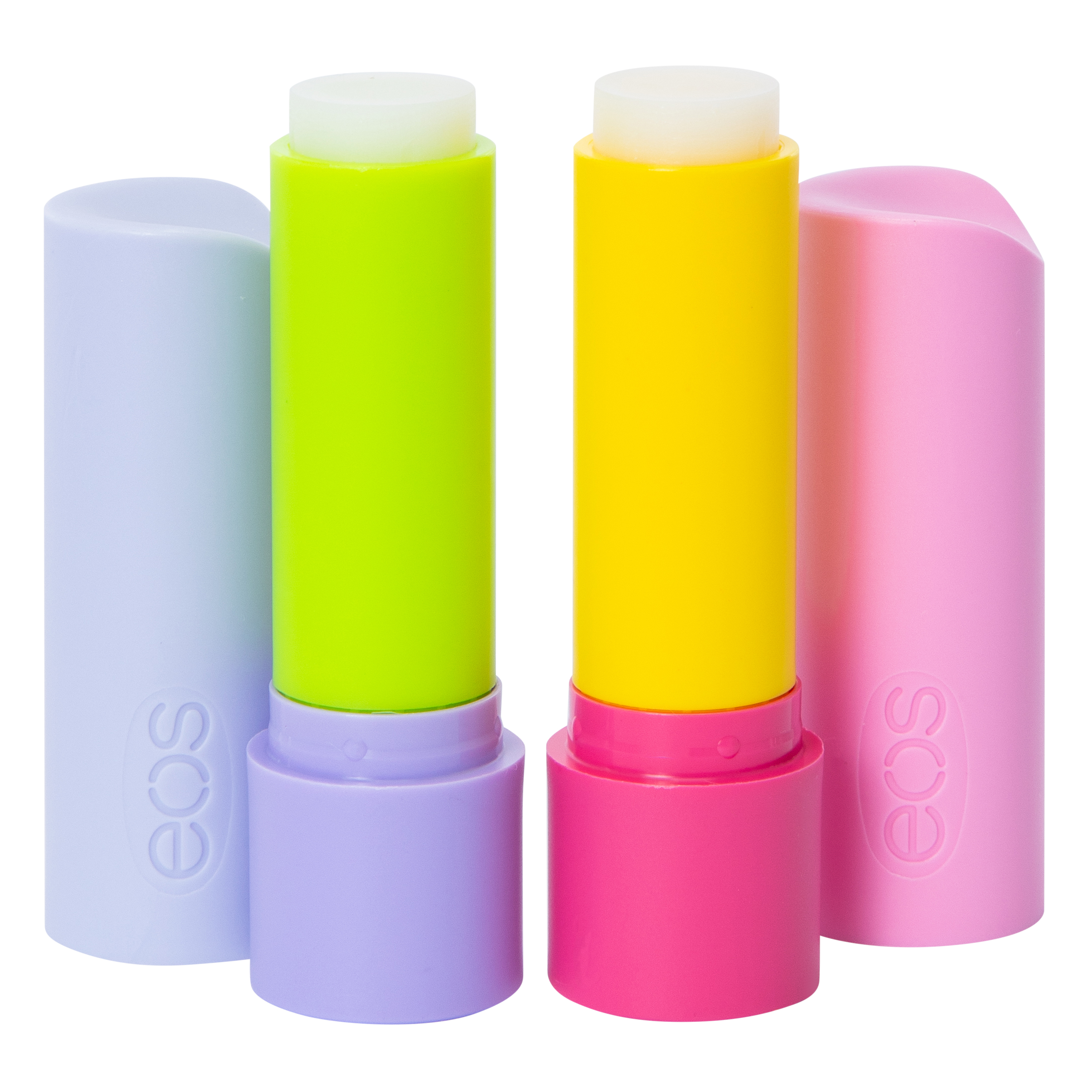 EOS® Smooth Lip Balms 2-Count - Strawberry Kiwi Splash & Passionfruit Agave