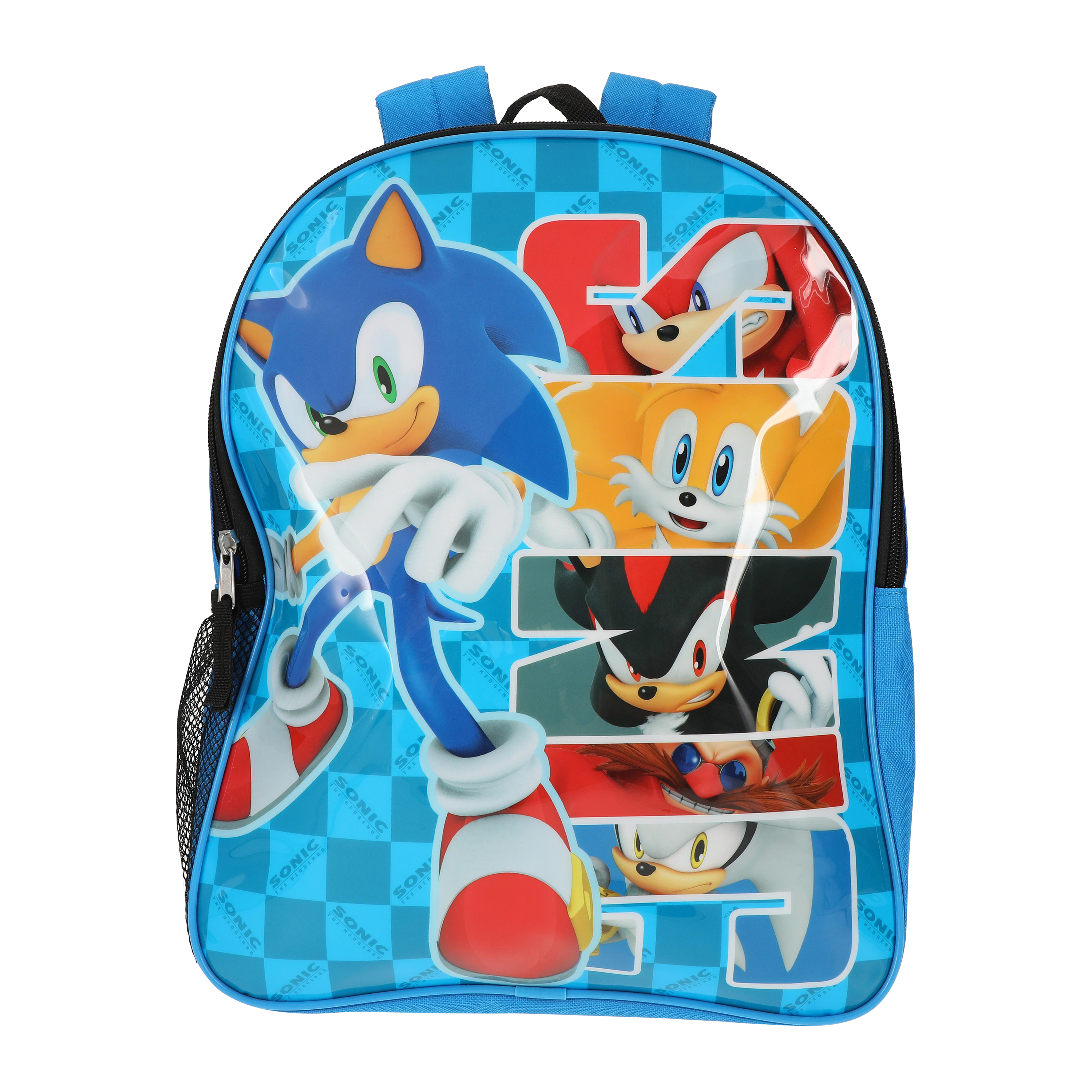 Amazon.com: Sonic The Hedgehog Boys Backpack Set | Kids 4