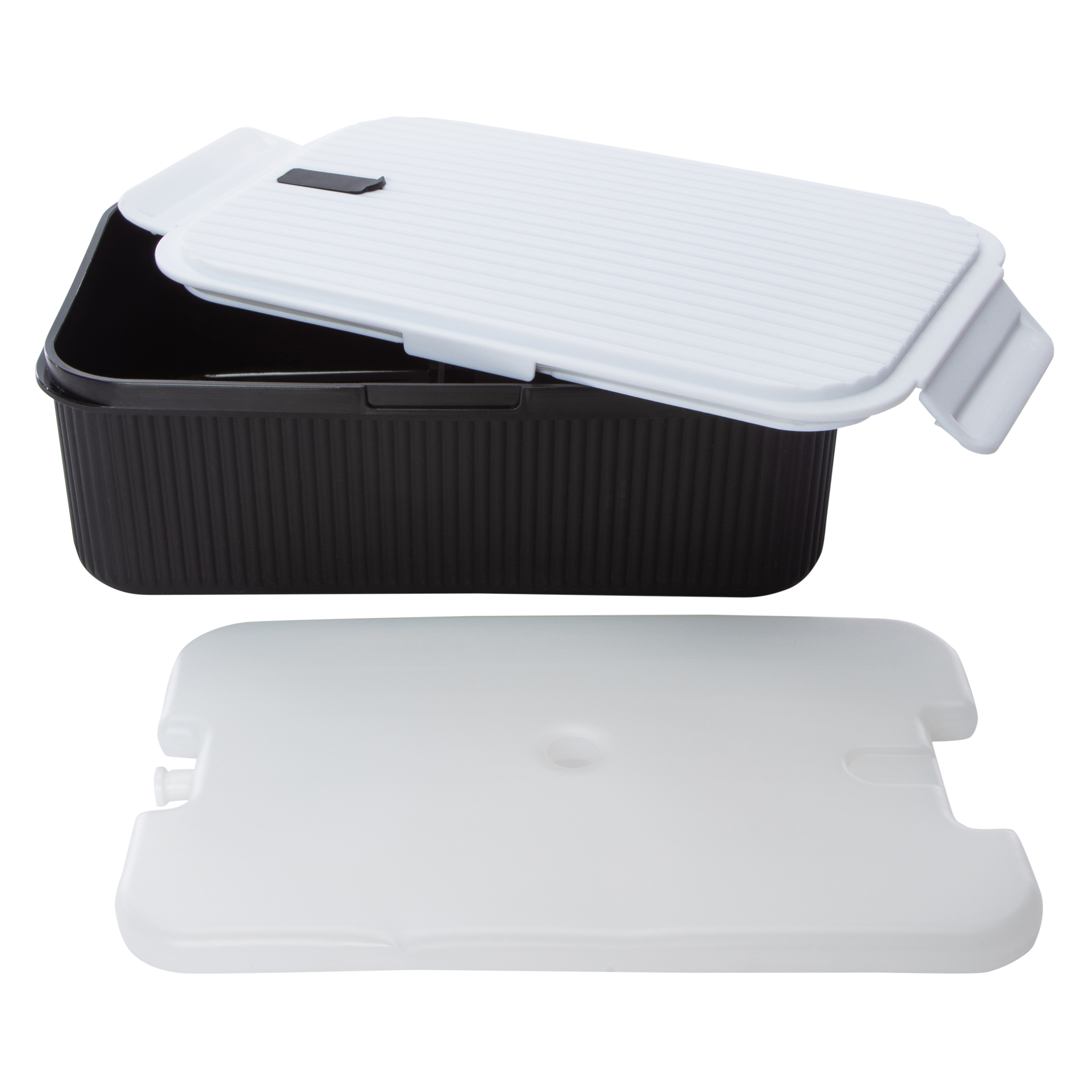 Ribbed Bento Box With Removable Ice Pack