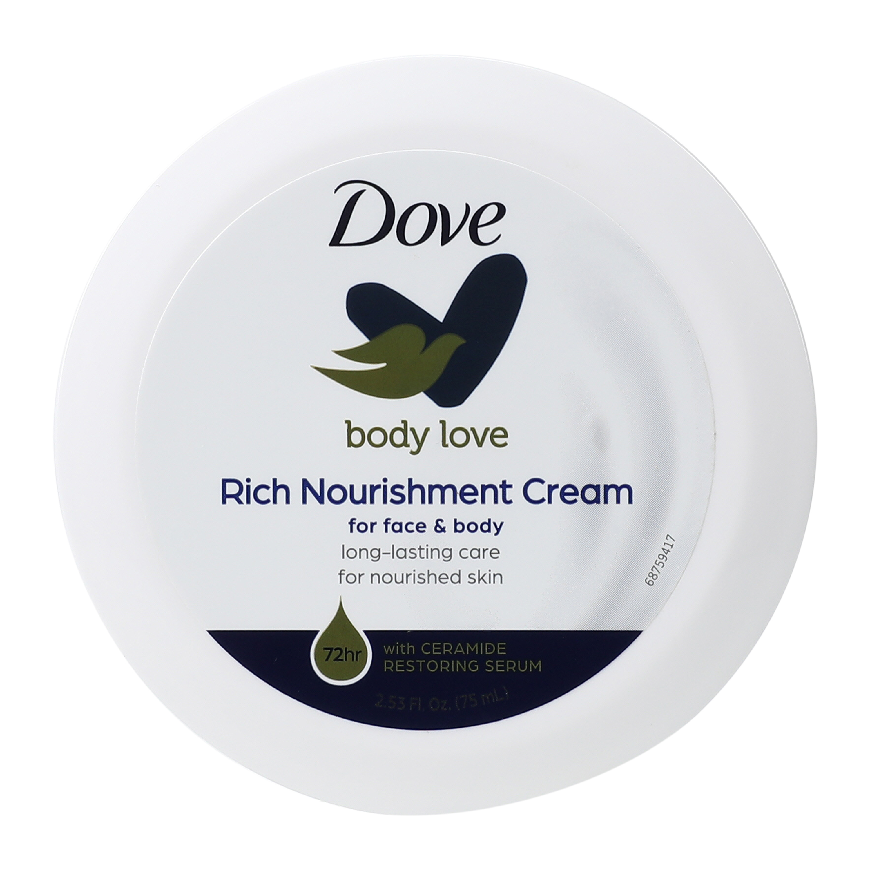 Dove® Travel Size Face & Body Cream 2.53oz