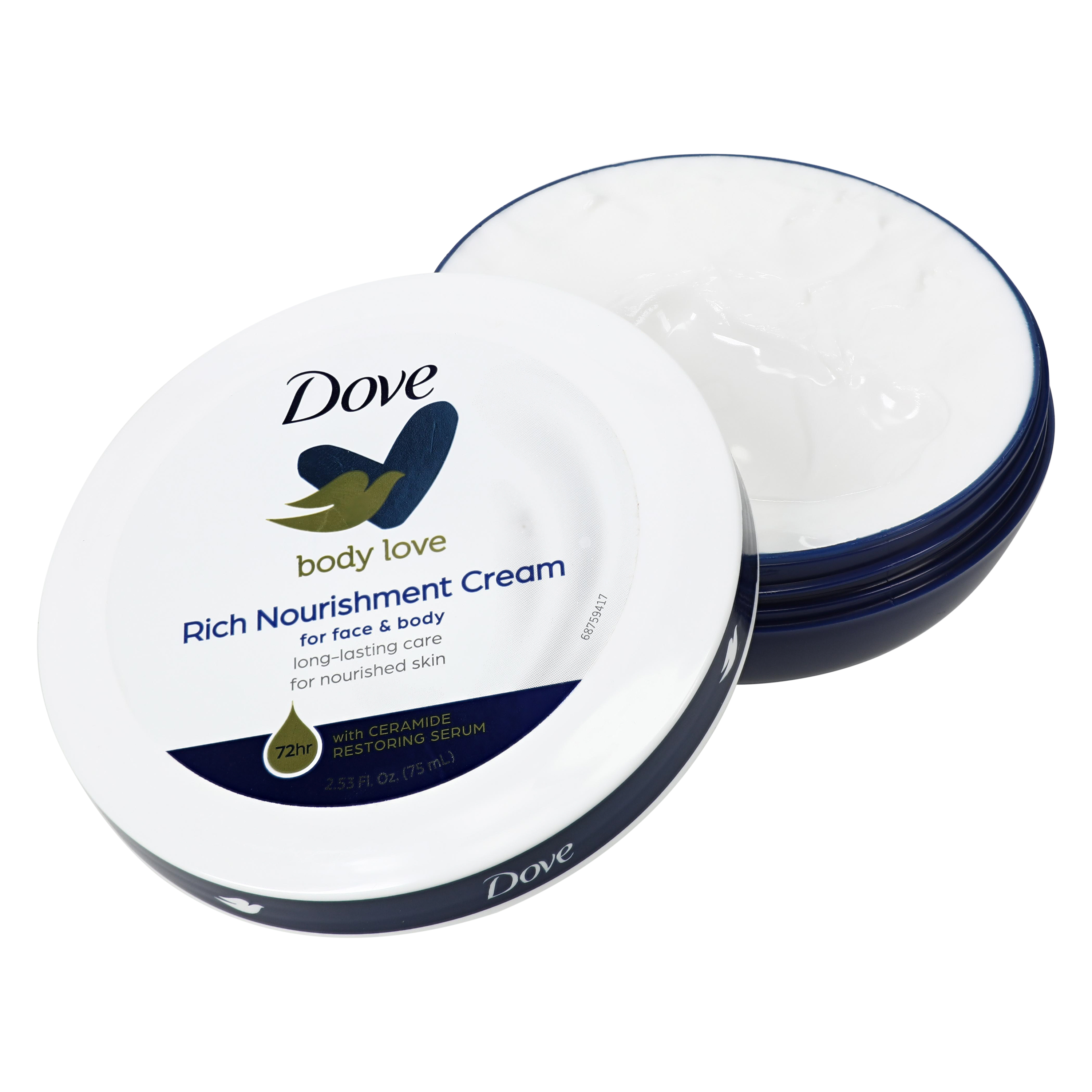 Dove® Travel Size Face & Body Cream 2.53oz