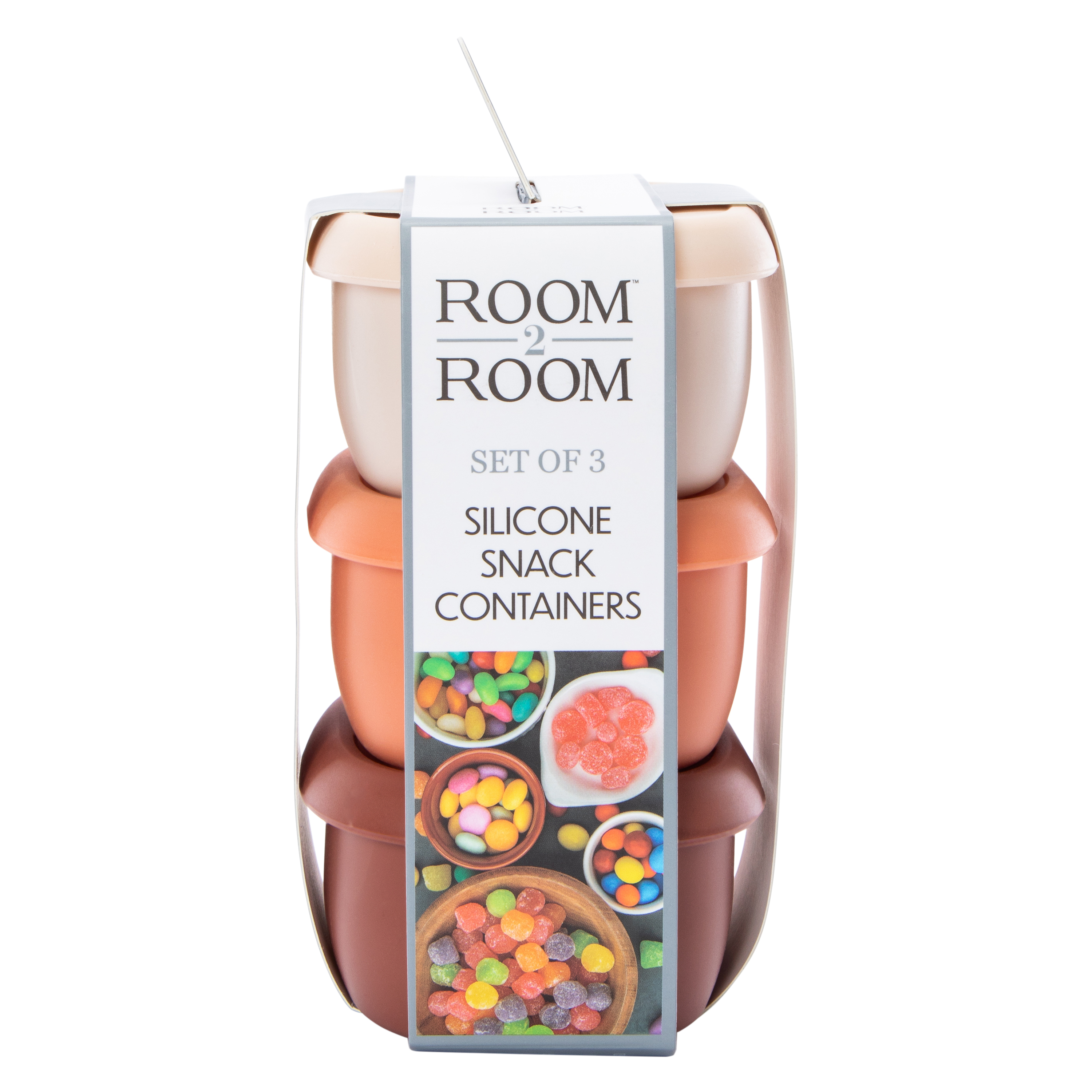 Silicone Snack Containers 3-Count