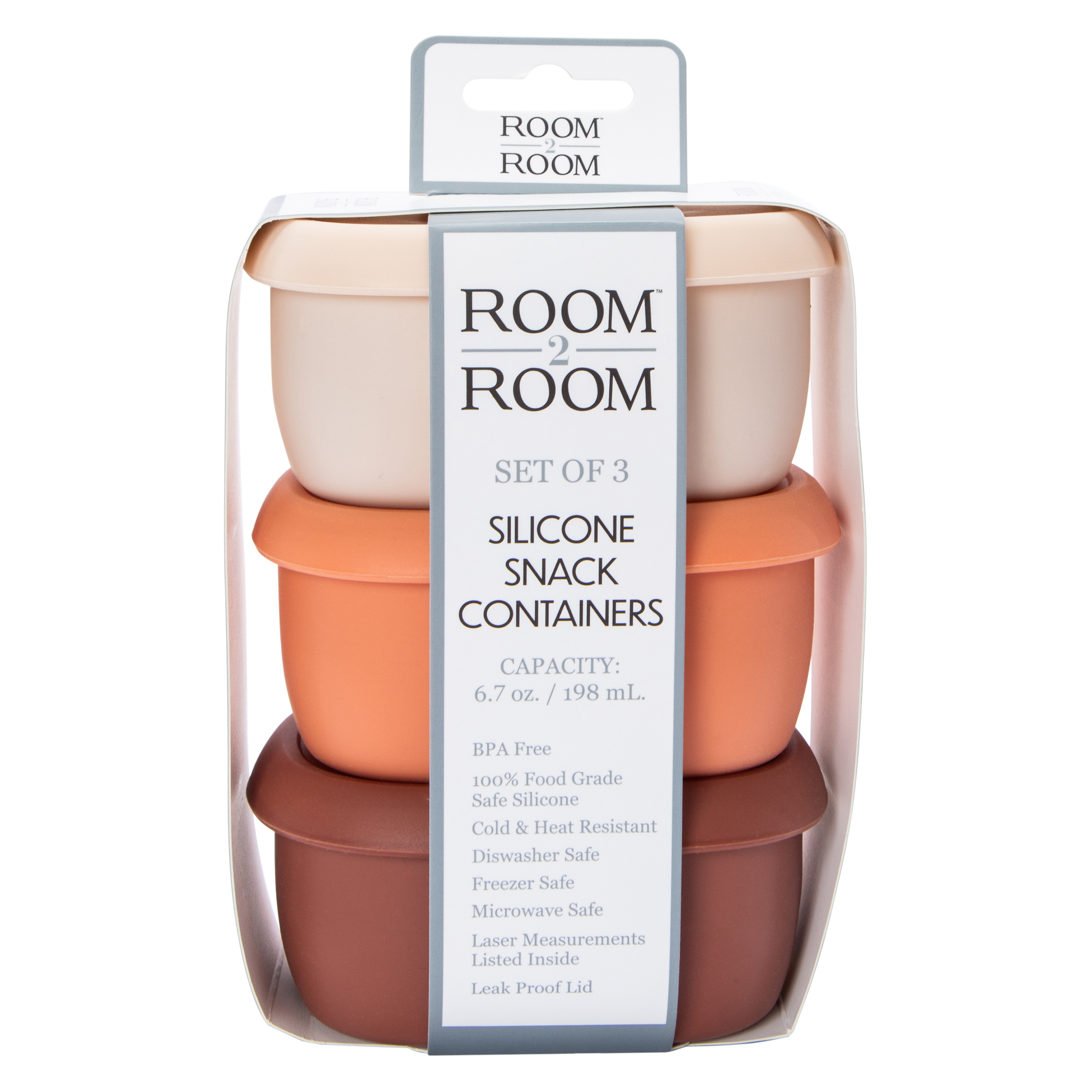 Silicone Snack Containers 3-Count