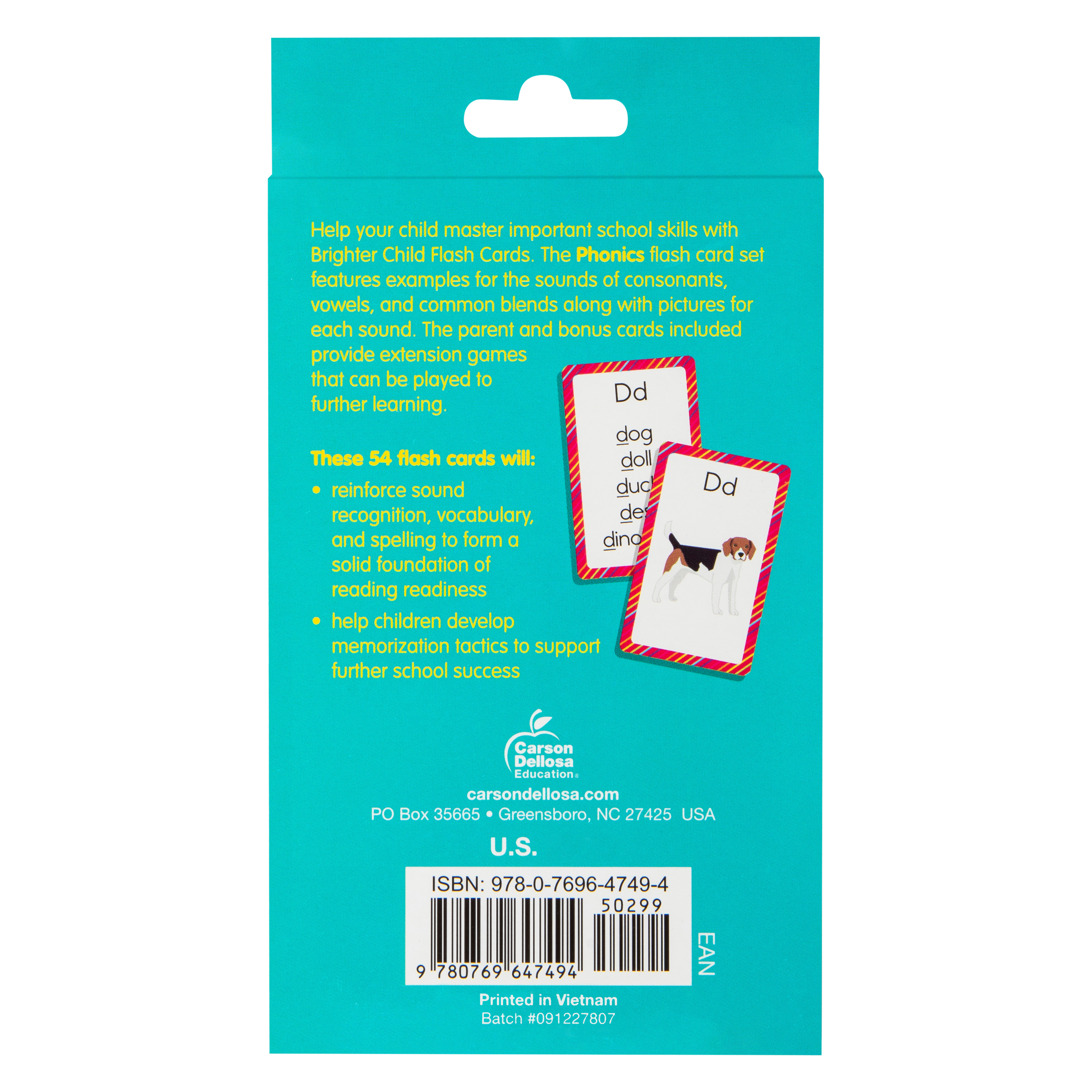 Brighter Child® Phonics Flash Cards 54-Count