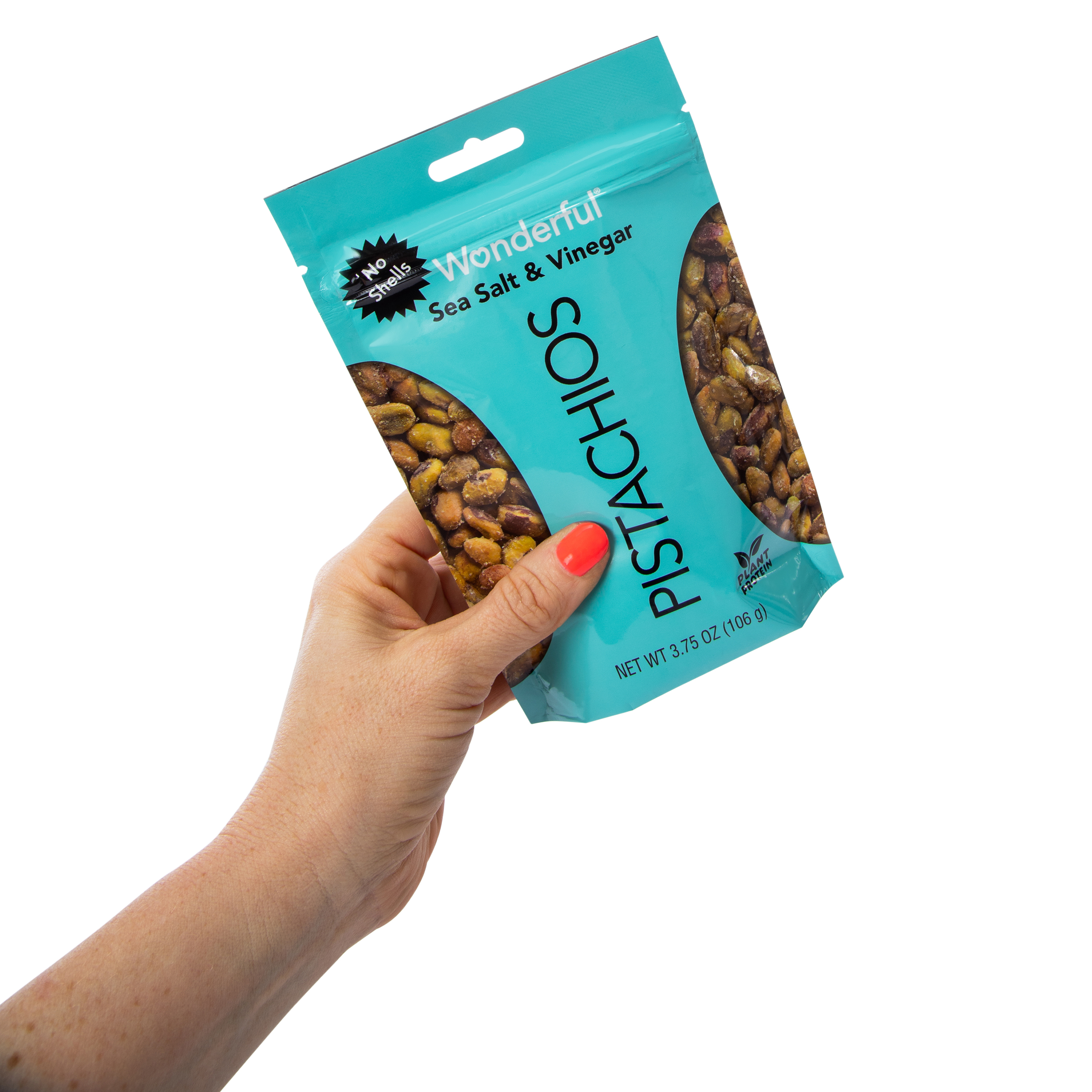 Wonderful® Sea Salt & Vinegar Pistachios, No Shells 3.75oz