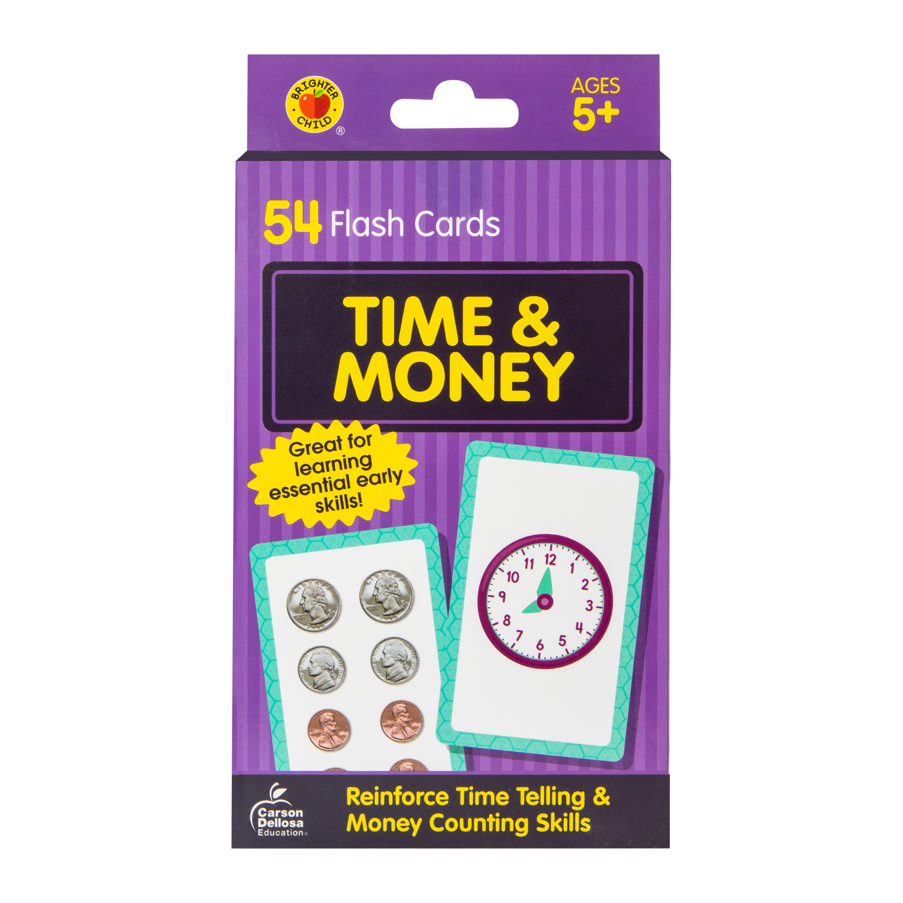 Brighter Child® Time & Money Flash Cards 54-Count