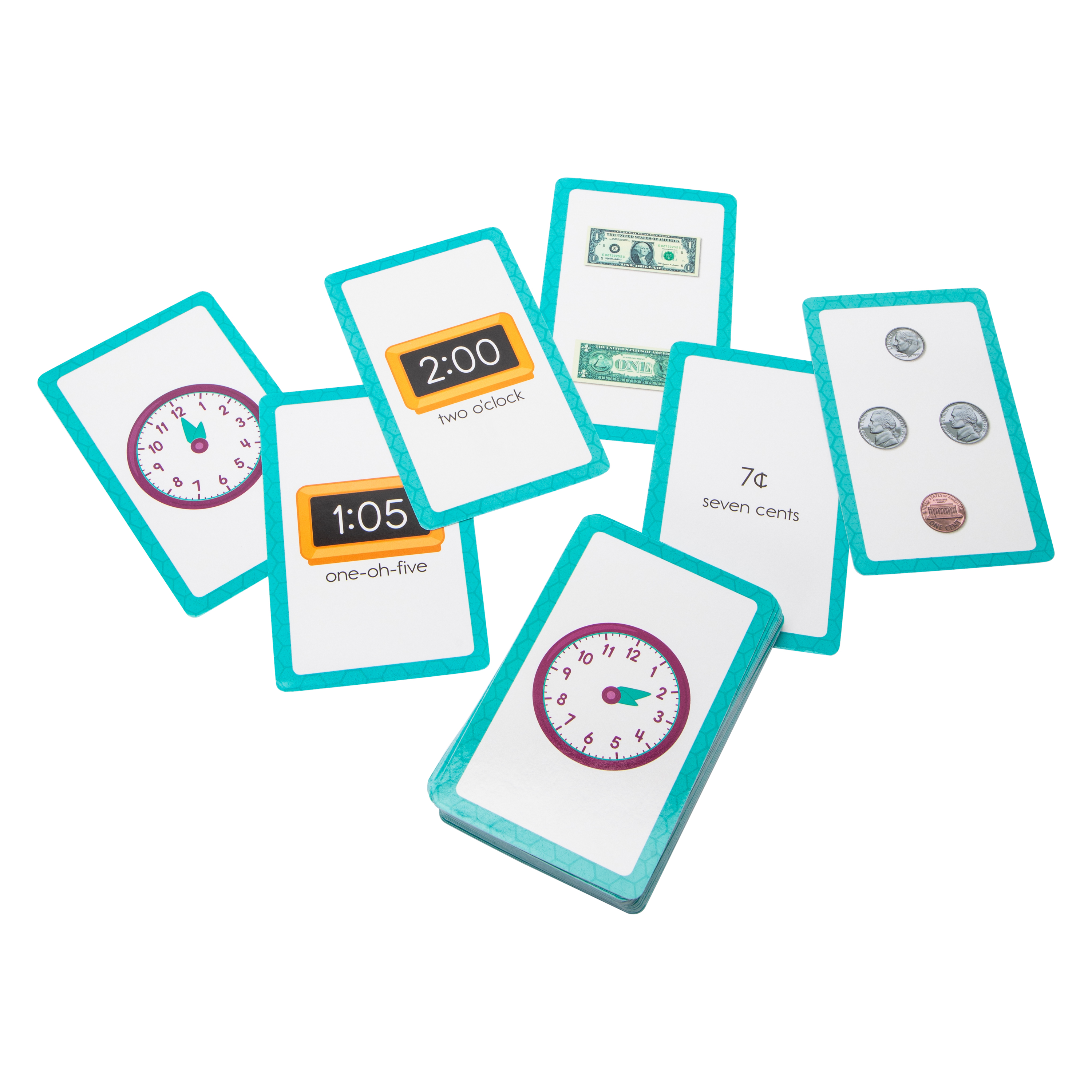 Brighter Child® Time & Money Flash Cards 54-Count