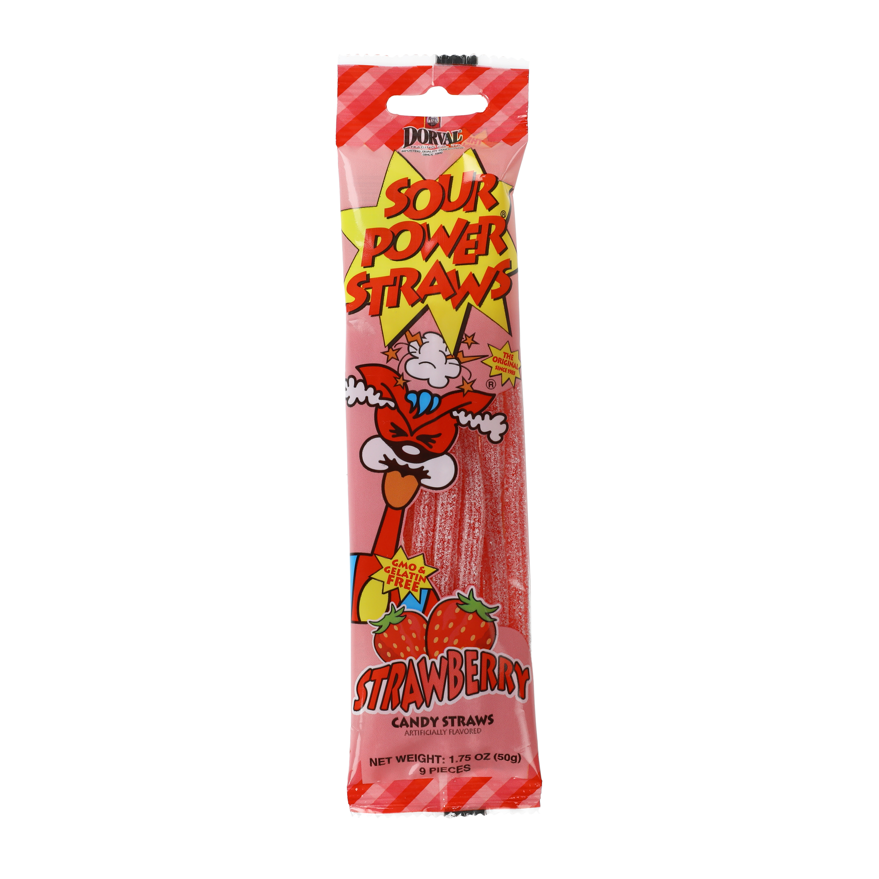 Sour Power® Strawberry Candy Straws 1.75oz