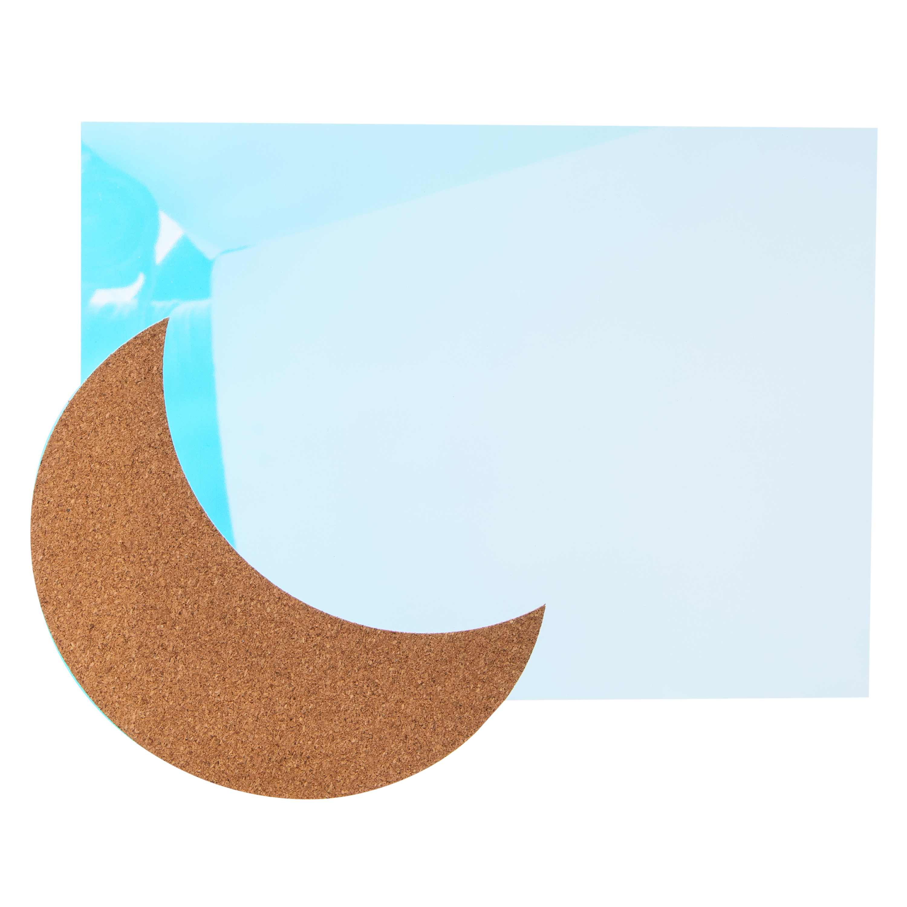 Moon Dry Erase Board With Marker 11.8in x 9.45in