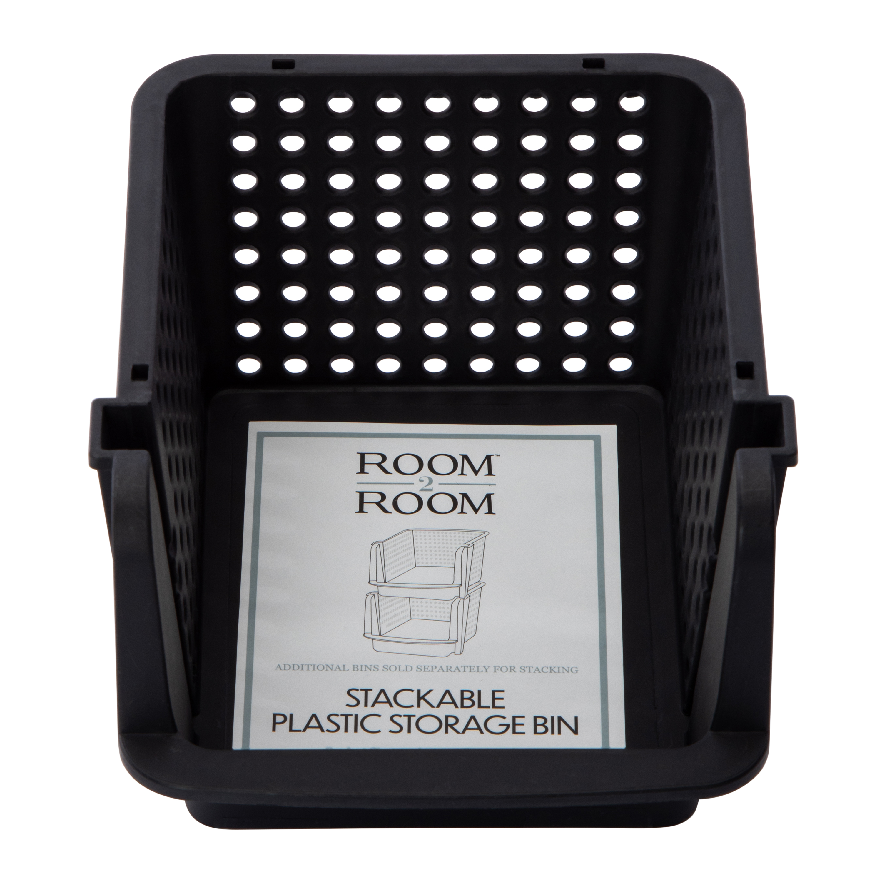 Stackable Mini Plastic Storage Bin 4.72in x 5.5in