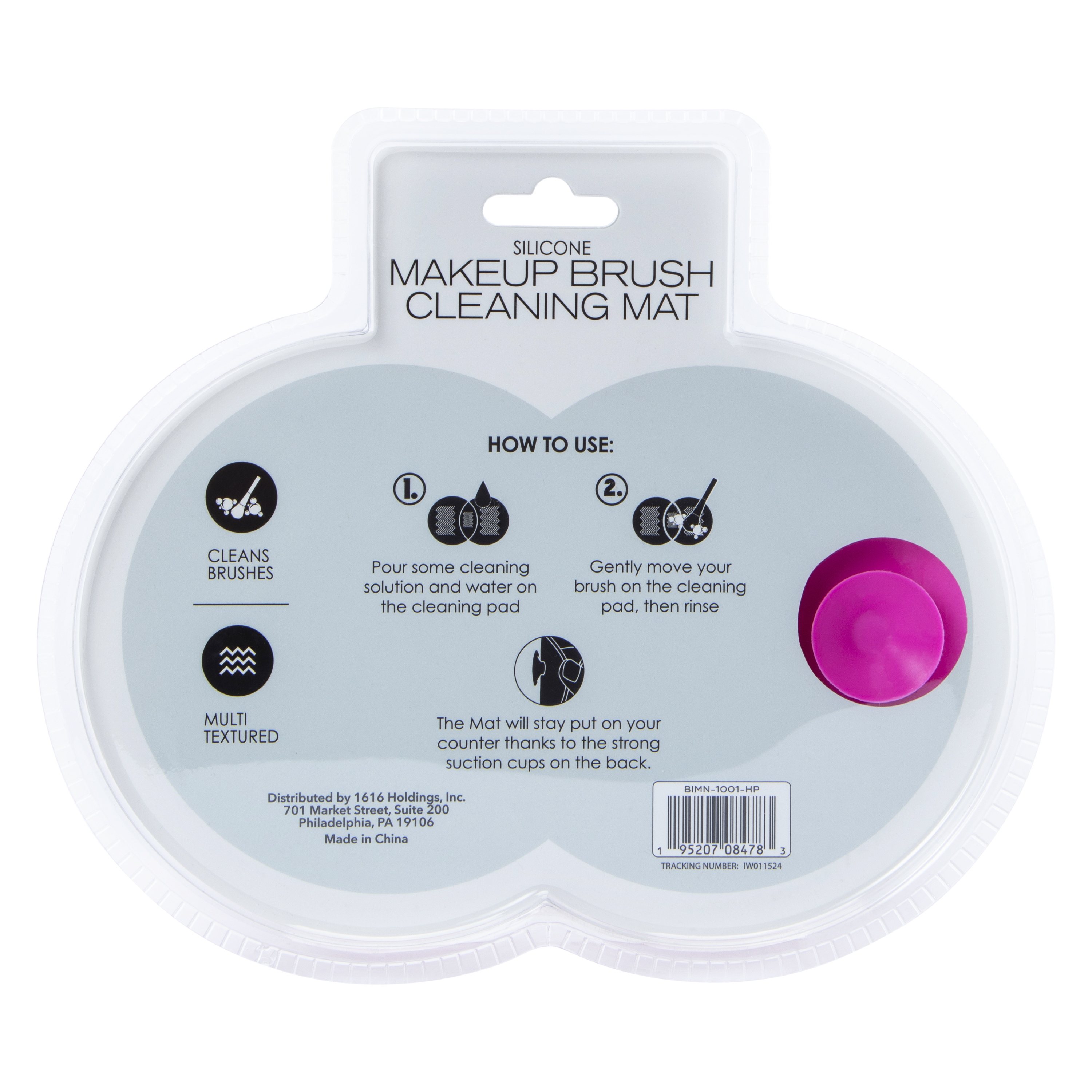 Silicone Makeup Brush Cleaning Mat 6.7in x 4.330in