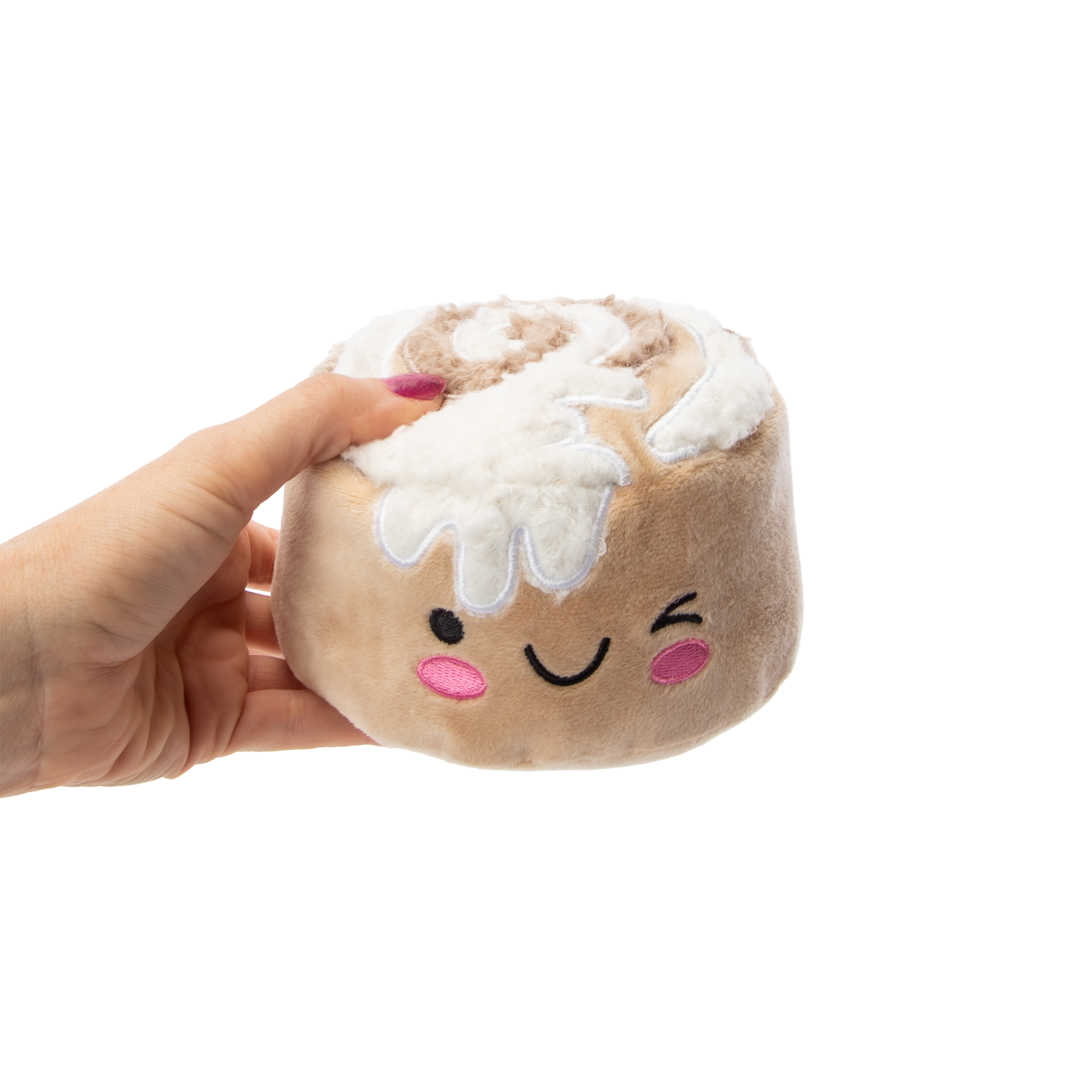 Cinnamon Roll Plush Dog Toy