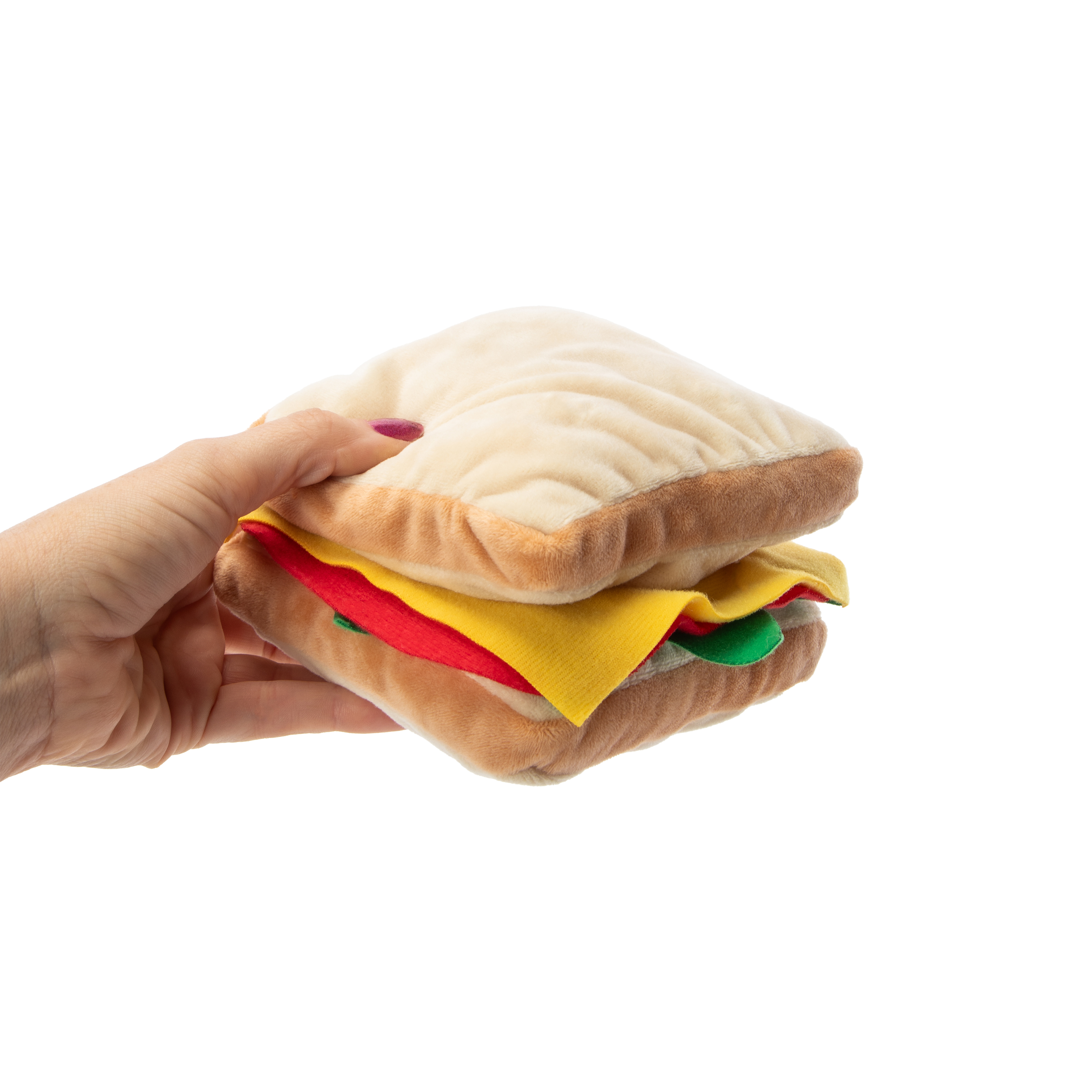 Sandwich Plush Dog Toy